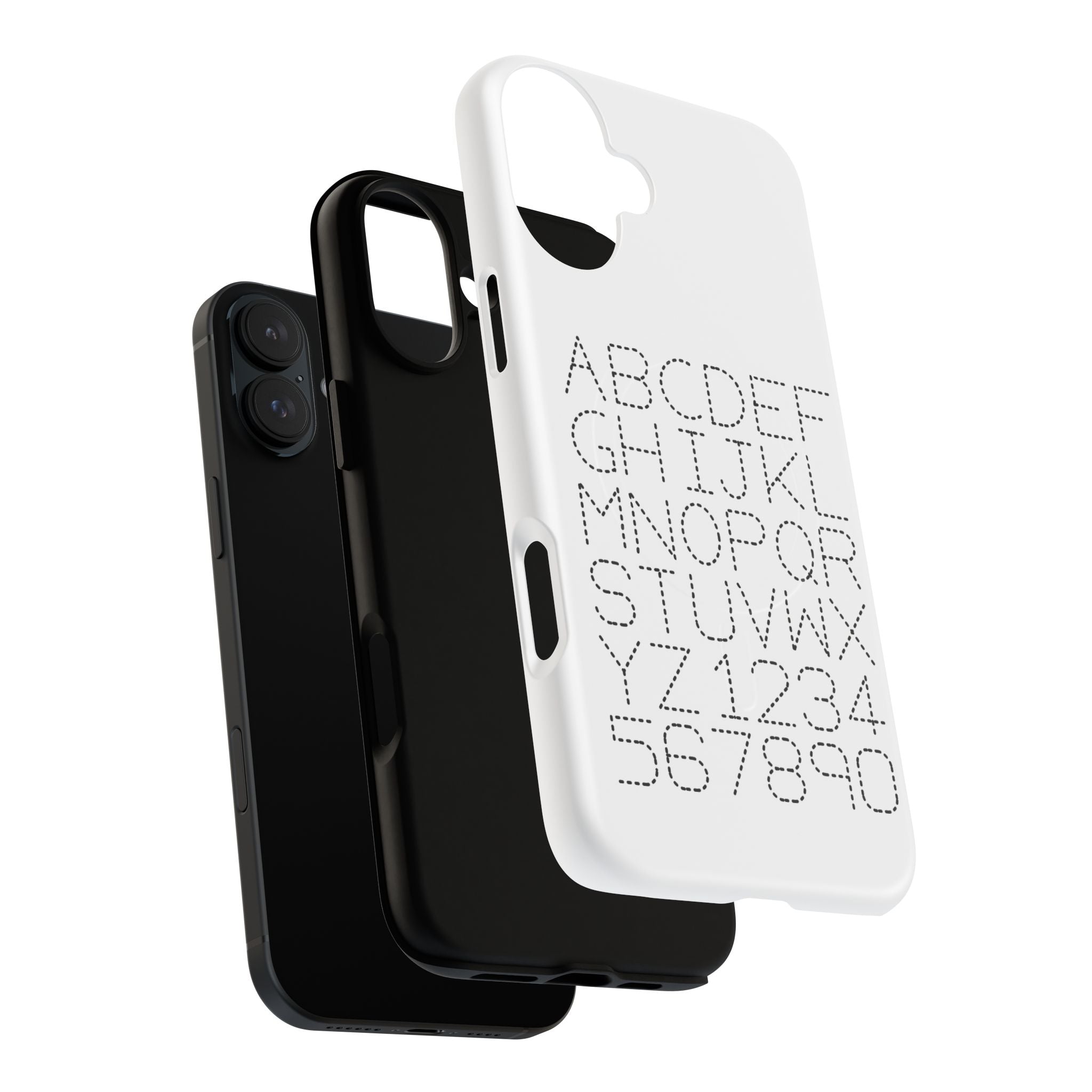 Dotted Alphabet Phone Case | Tough Magnetic Case