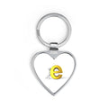 Yellow "e" Logo Heart Keychain | Heart Keychain