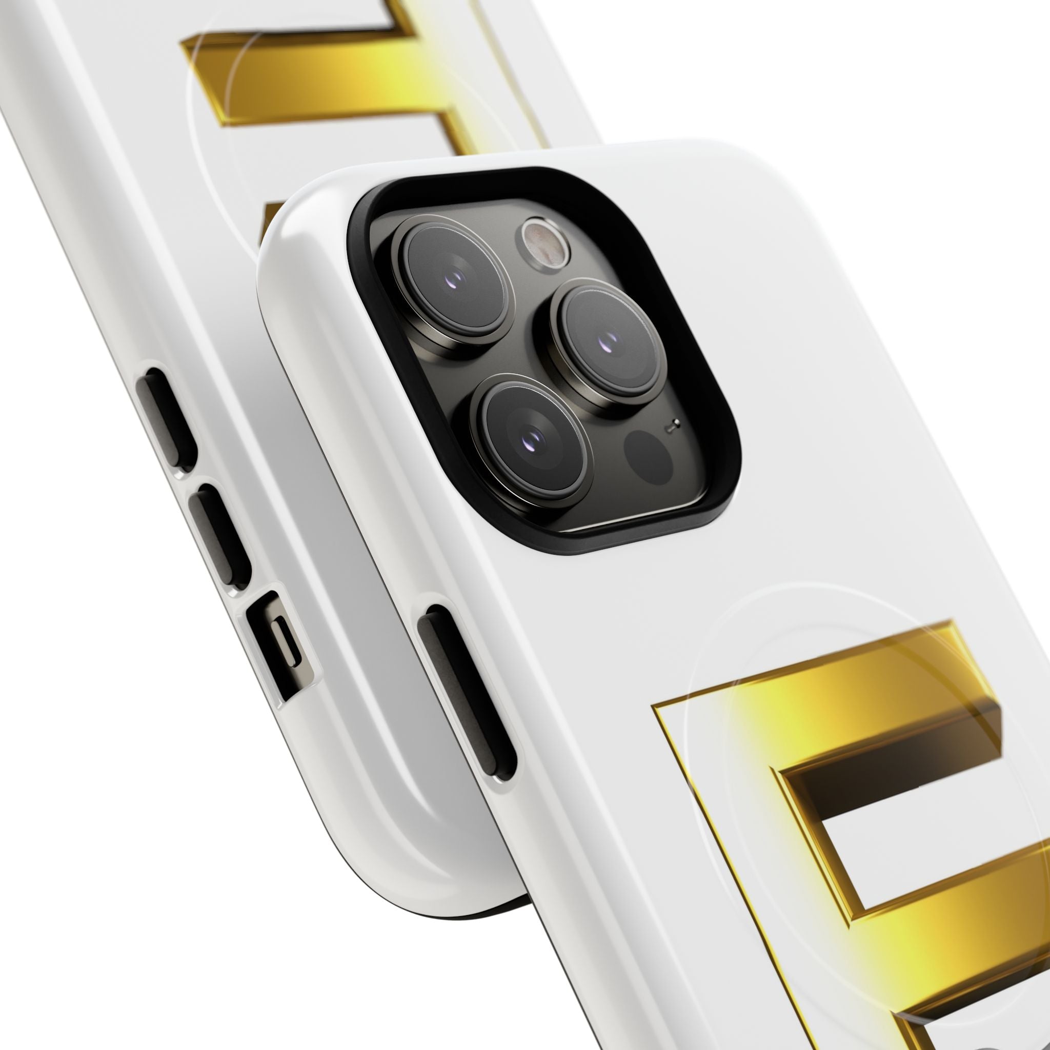 Gold Letter E monogram Phone Case | Magnetic Tough Case