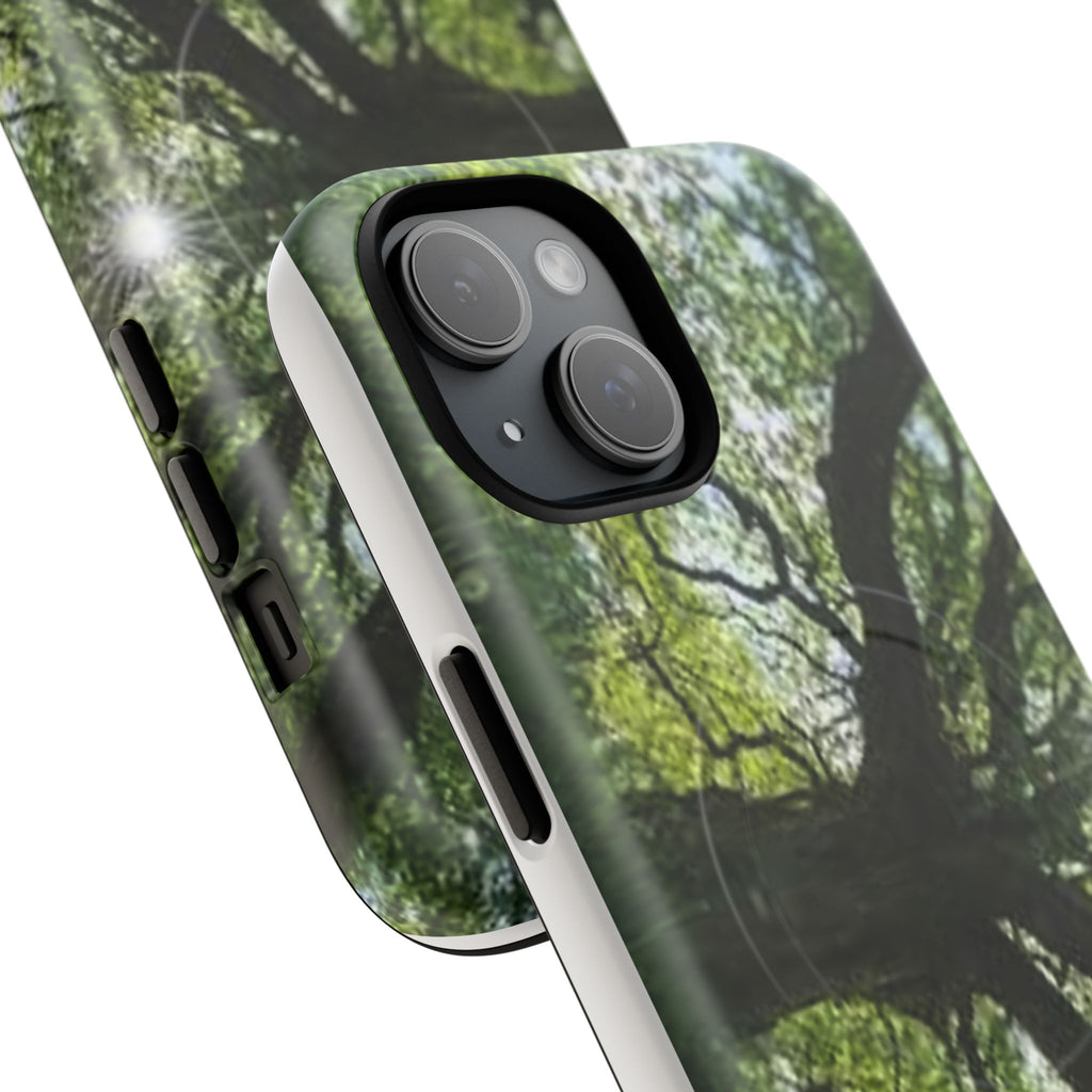Sunlit Oak Tree Phone Case | Tough Magnetic Case