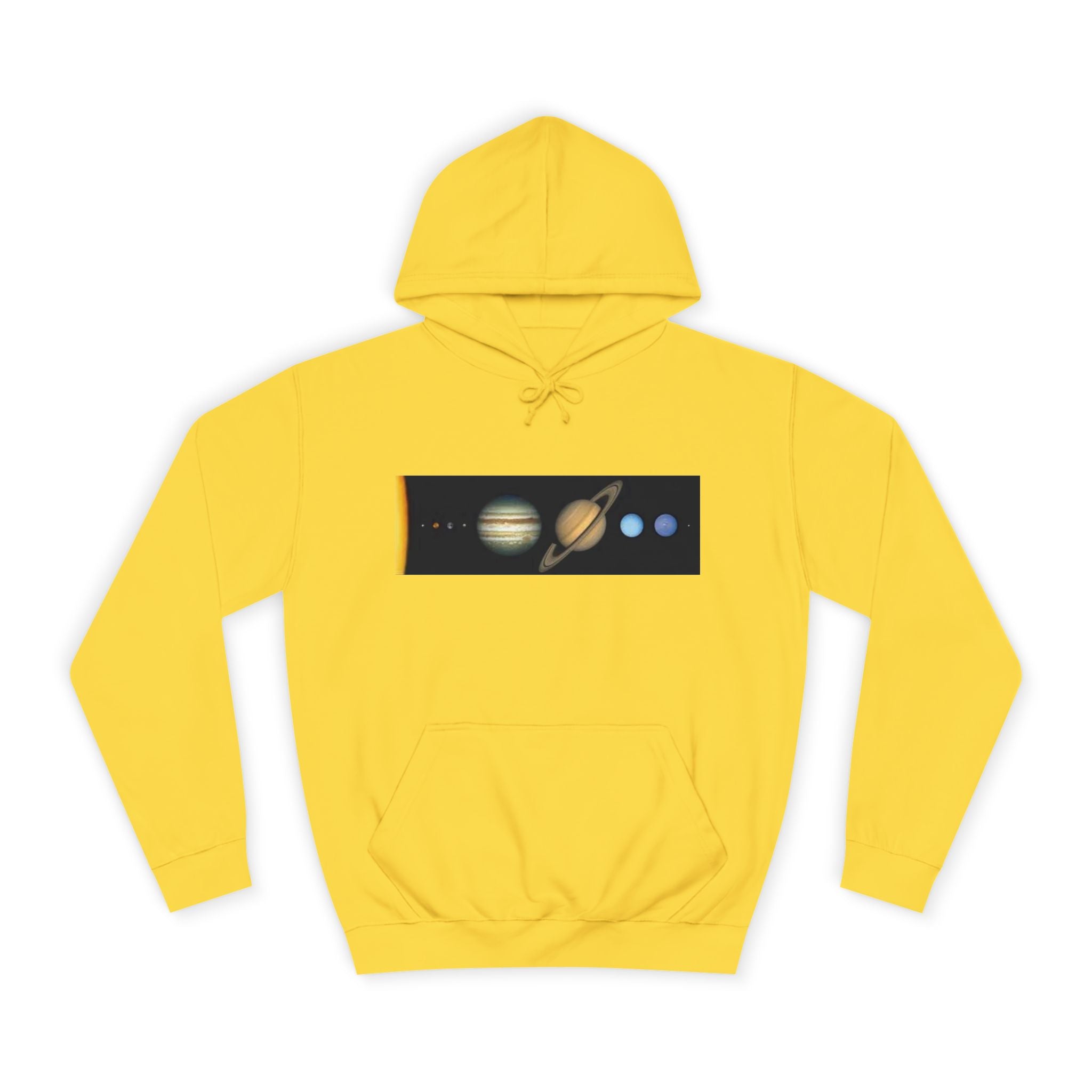 Solar System Planets Hoodie | Saturn Jupiter Earth Mars Nebula Design