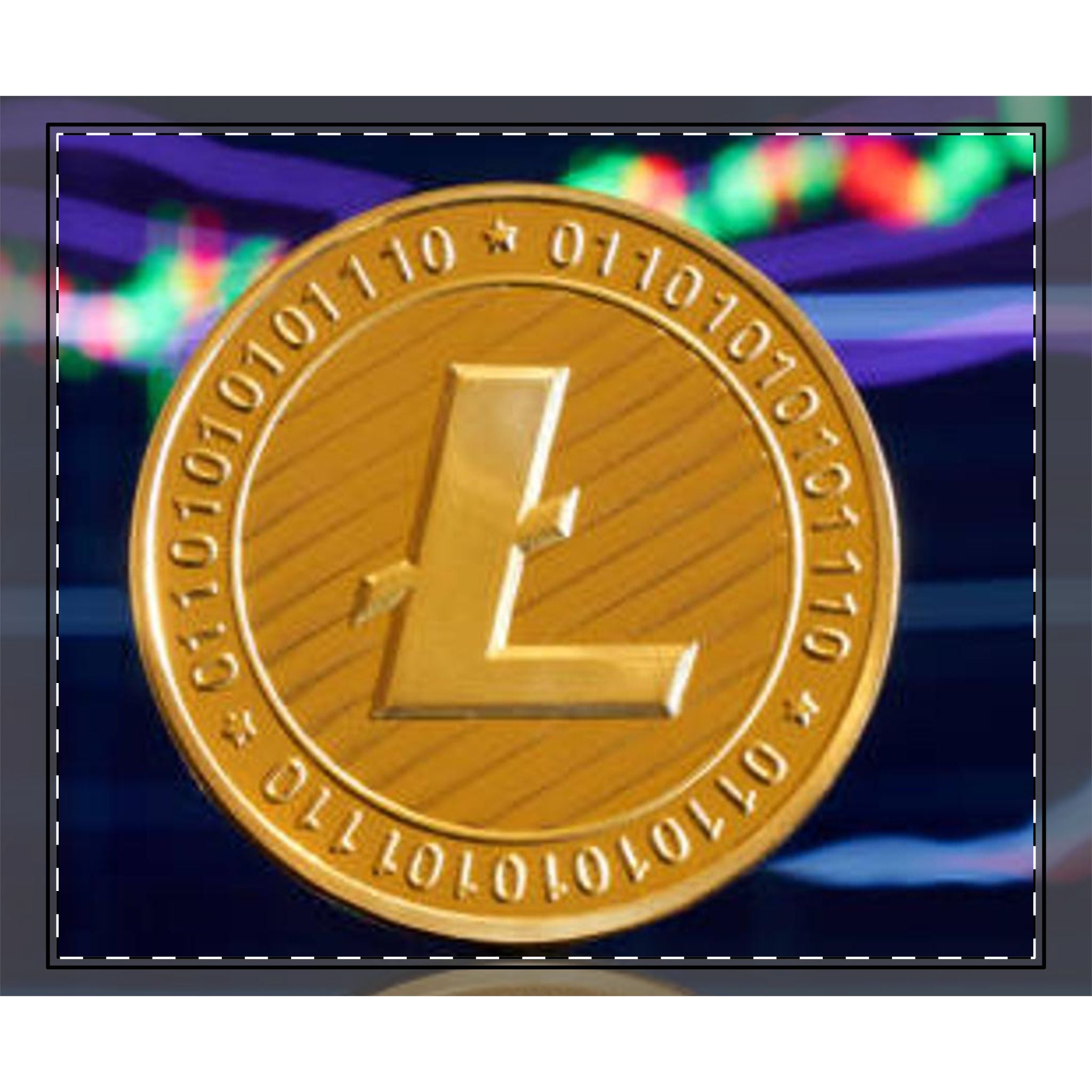 Litecoin Coin Crypto Woven-Style Coverlet | Digital Currency Blanket