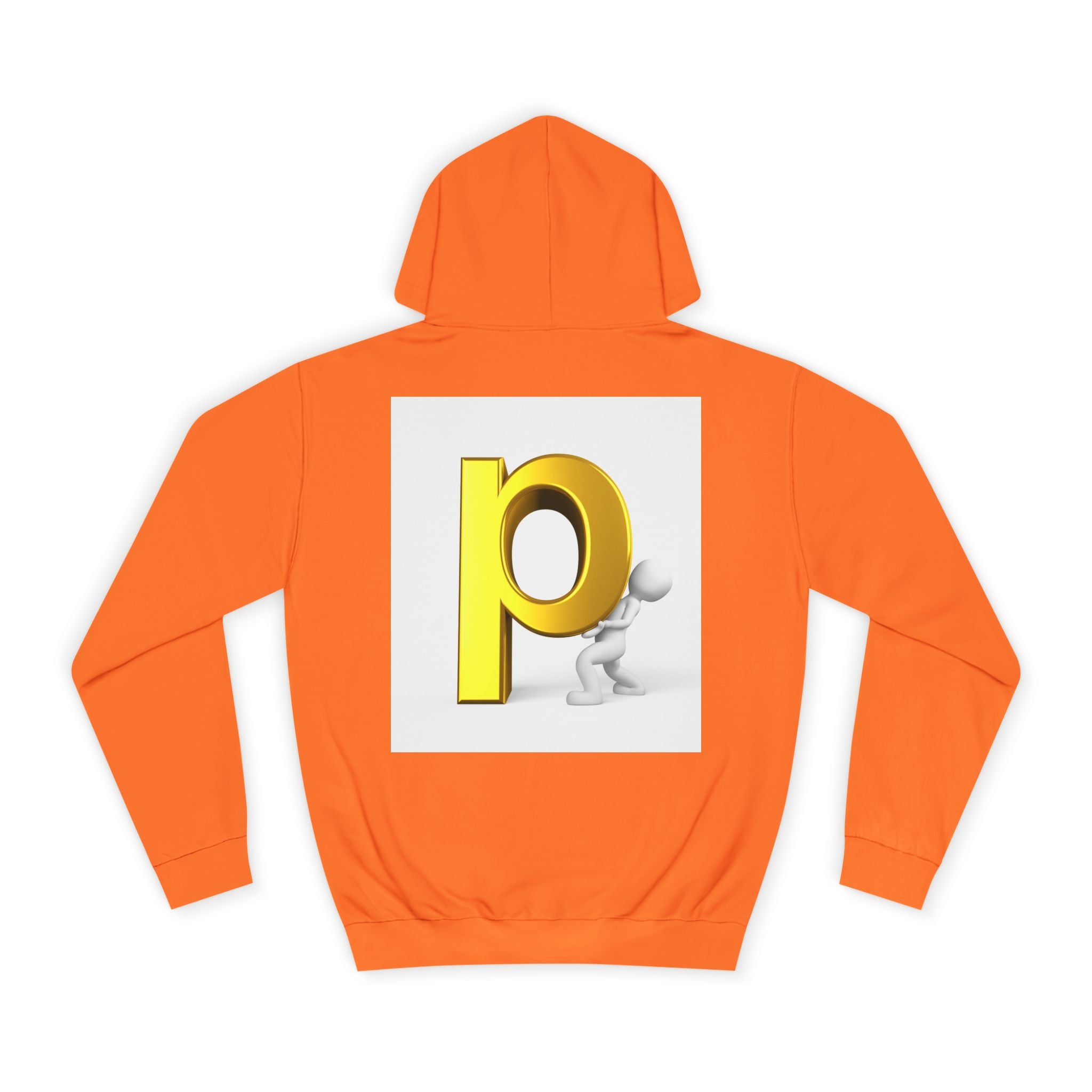 3D Letter P Character Hoodie | Initial P Monogram Pullover