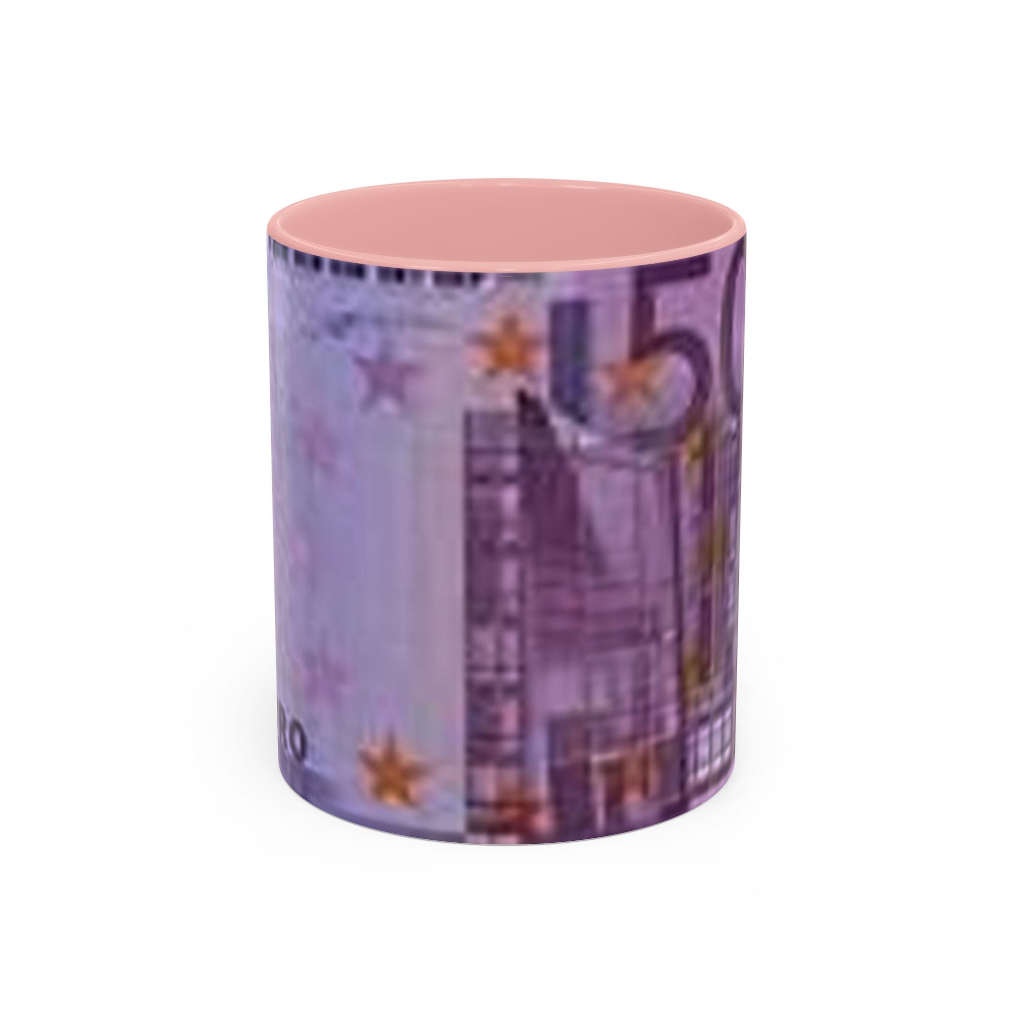 Mug Billet de 500 Euros | Mug à café avec anse et intérieur colorés 325 ml 440 ml
