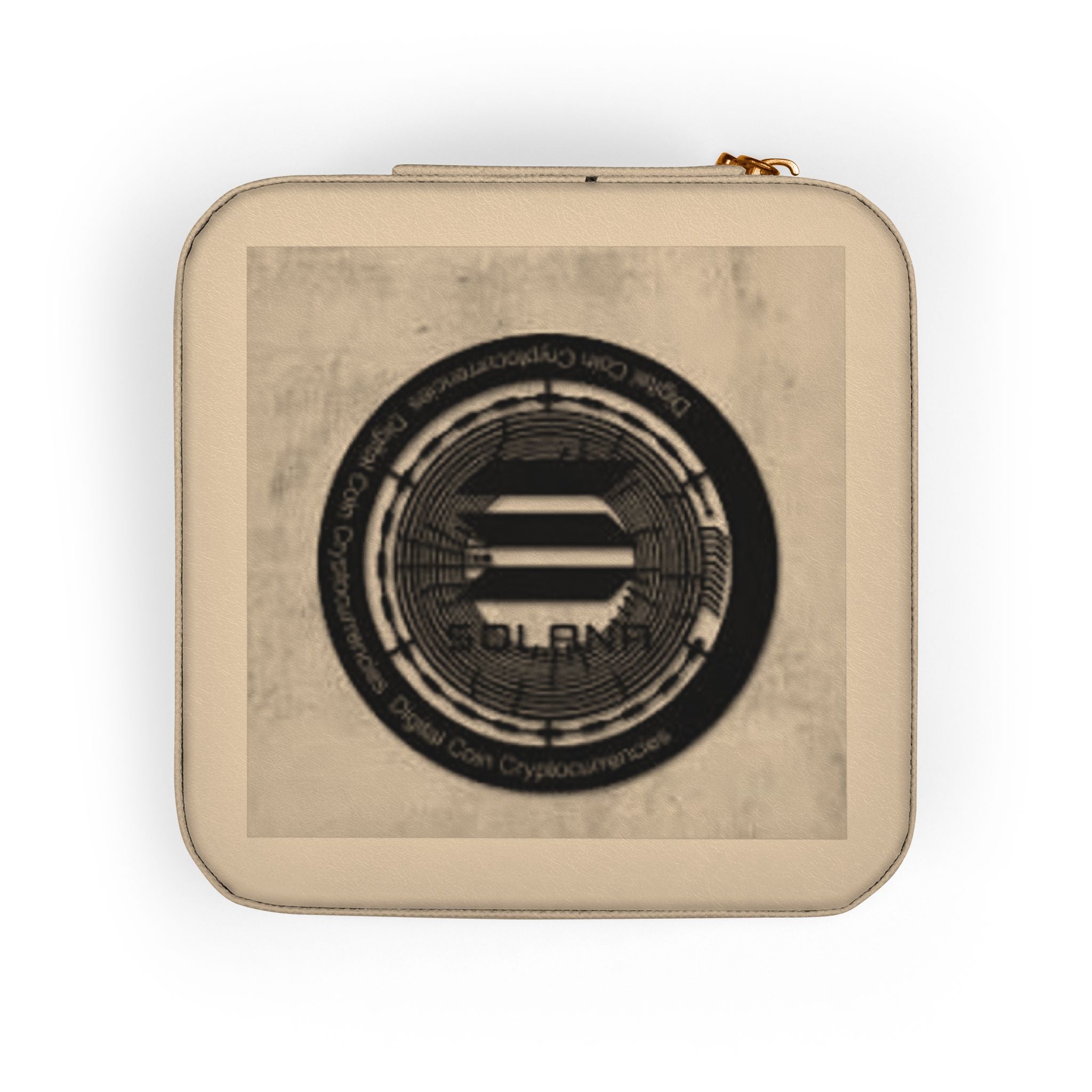 Solana Crypto currency Jewelry Travel Case | Compact Velvet Organizer