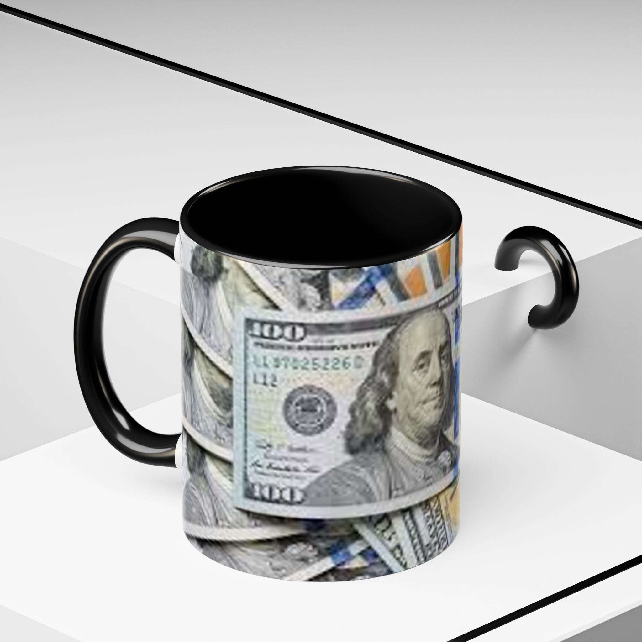 Hundred Dollar Bills Mug | Accent Coffee Mug