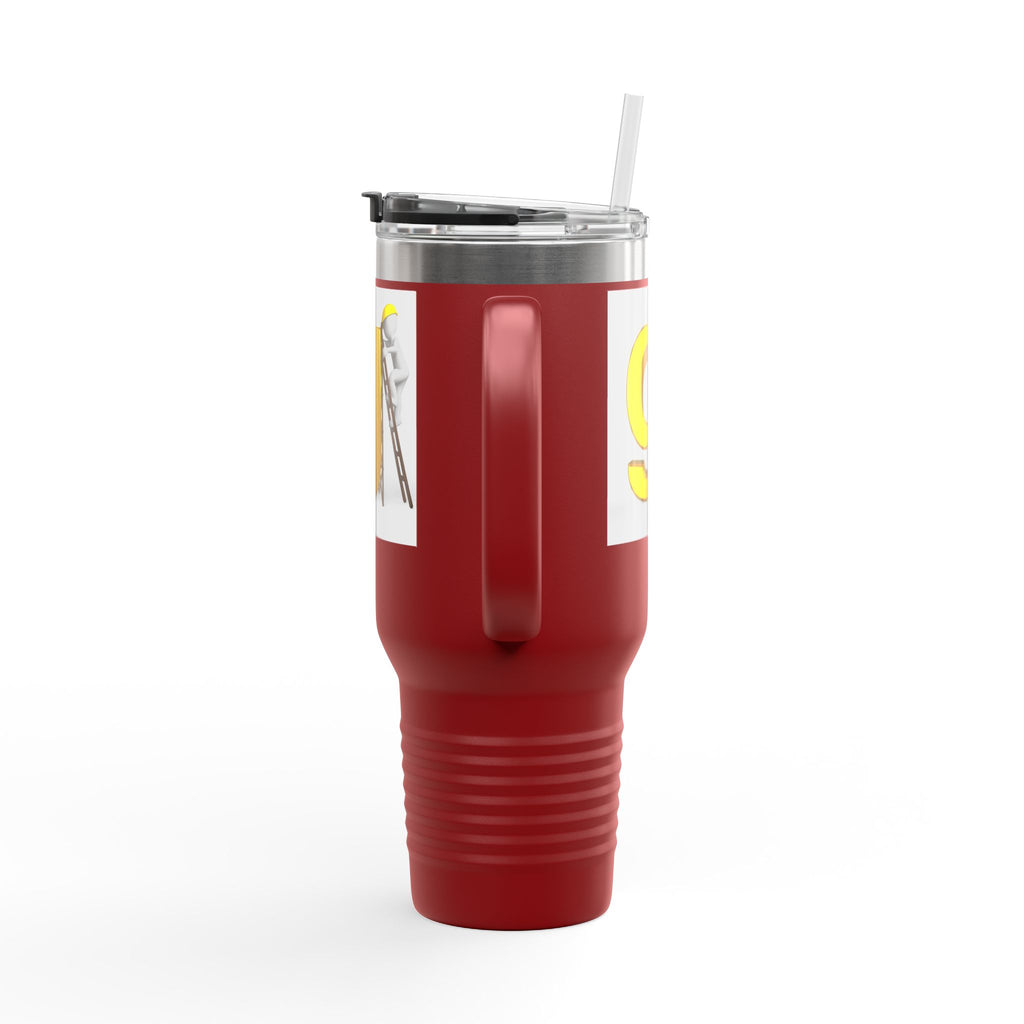 Yellow Letter G Monogram Travel Mug | 40oz Insulated Tumbler