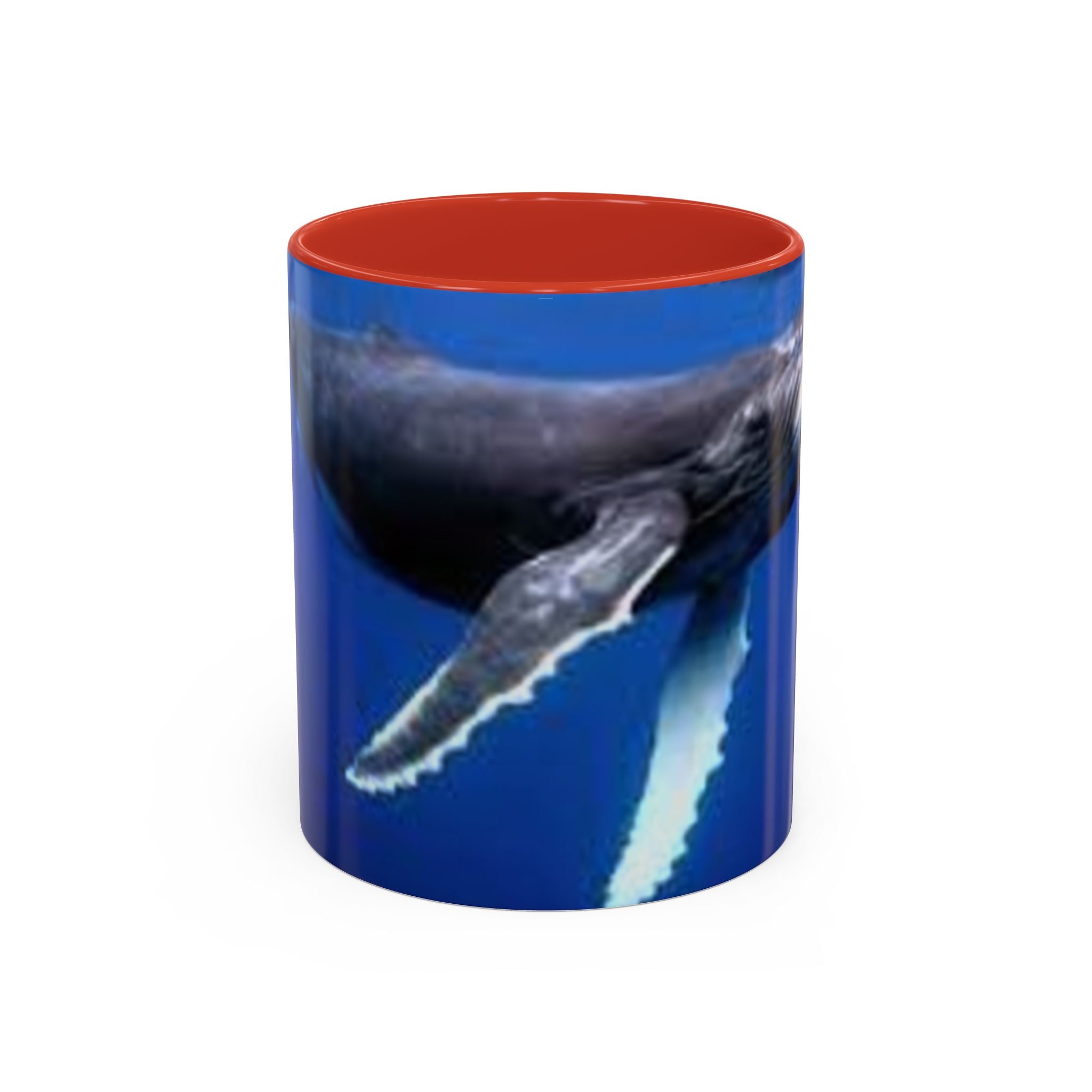 Humpback Whale Ocean Photo Accent Coffee Mug | Whale Lover Mug