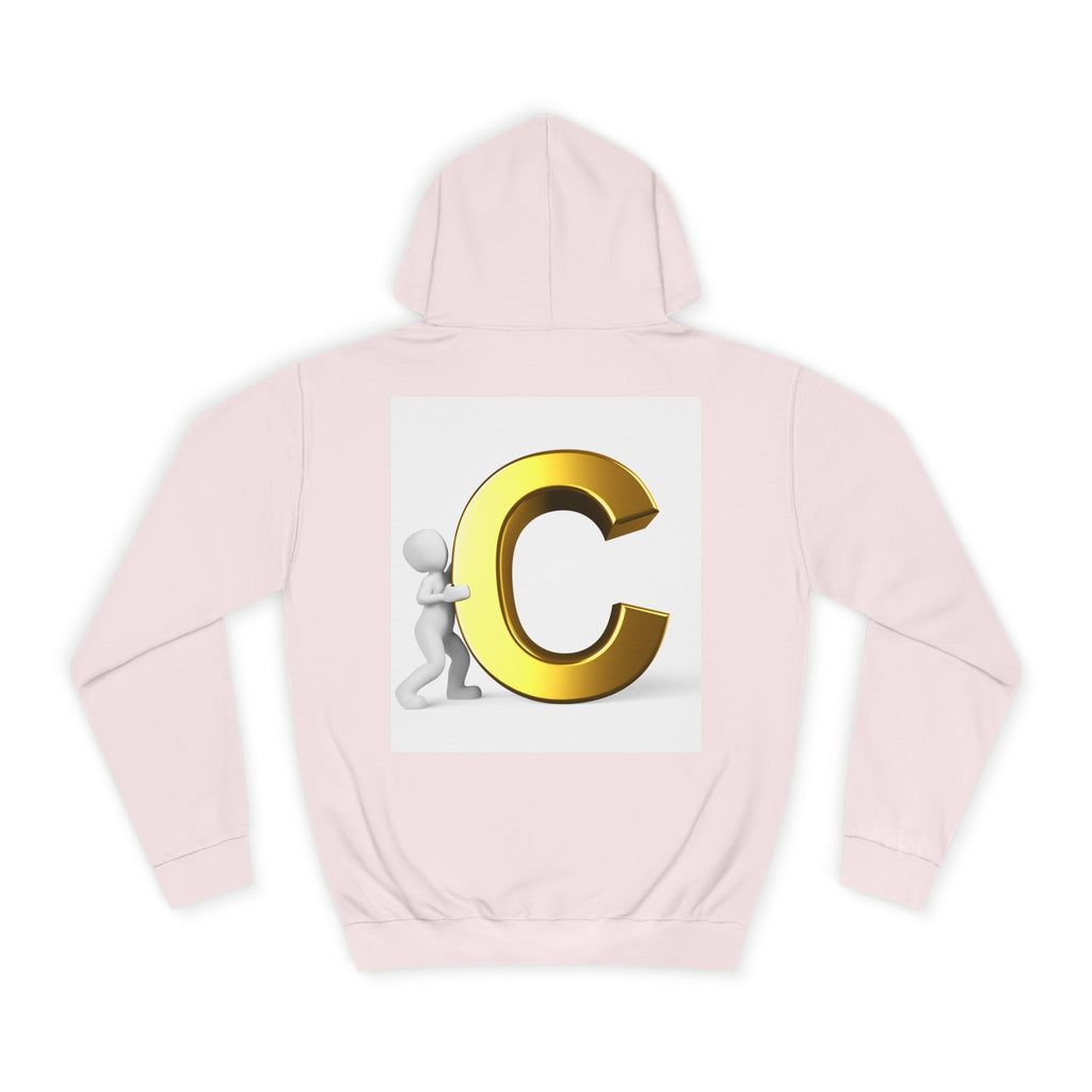 Gold Letter C Hoodie | Monogram Initial C Sweatshirt