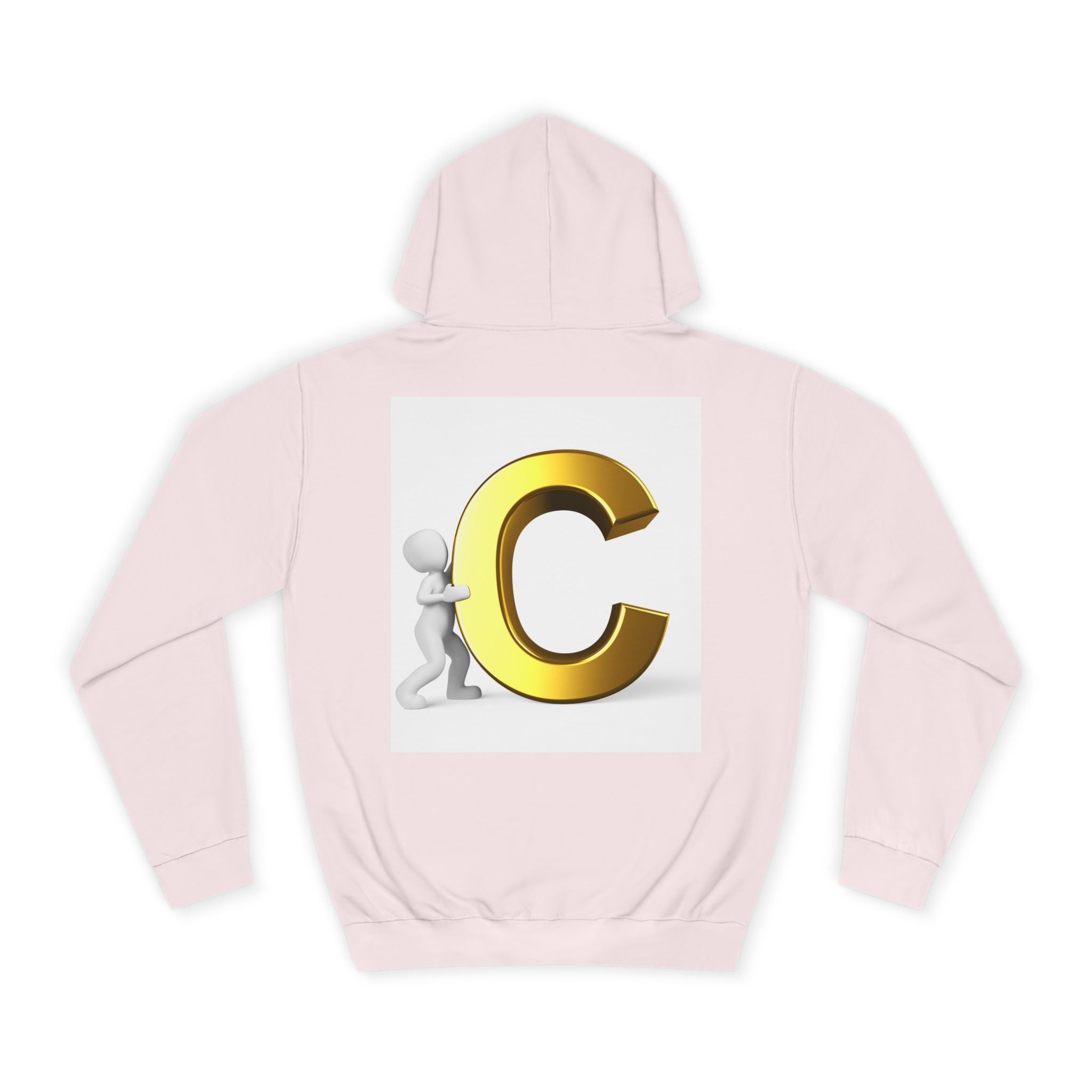 Gold Letter C Hoodie | Monogram Initial C Sweatshirt