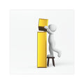 3D Figure Stacking Letter i Car Magnet | Alphabet Letter I Magnetic Decal
