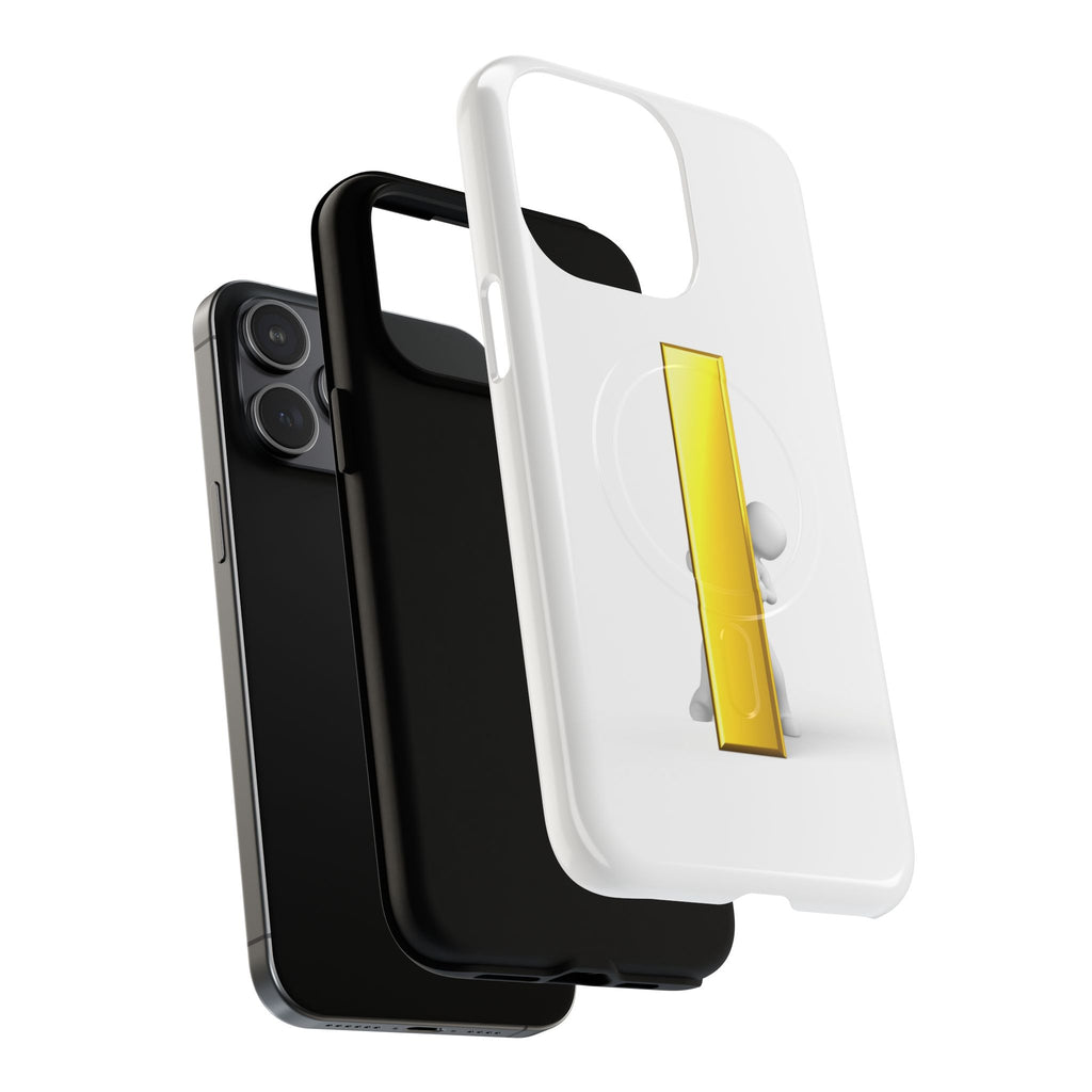 Yellow Gold Letter i 3D Figure phone case | Tough Magnetic Case