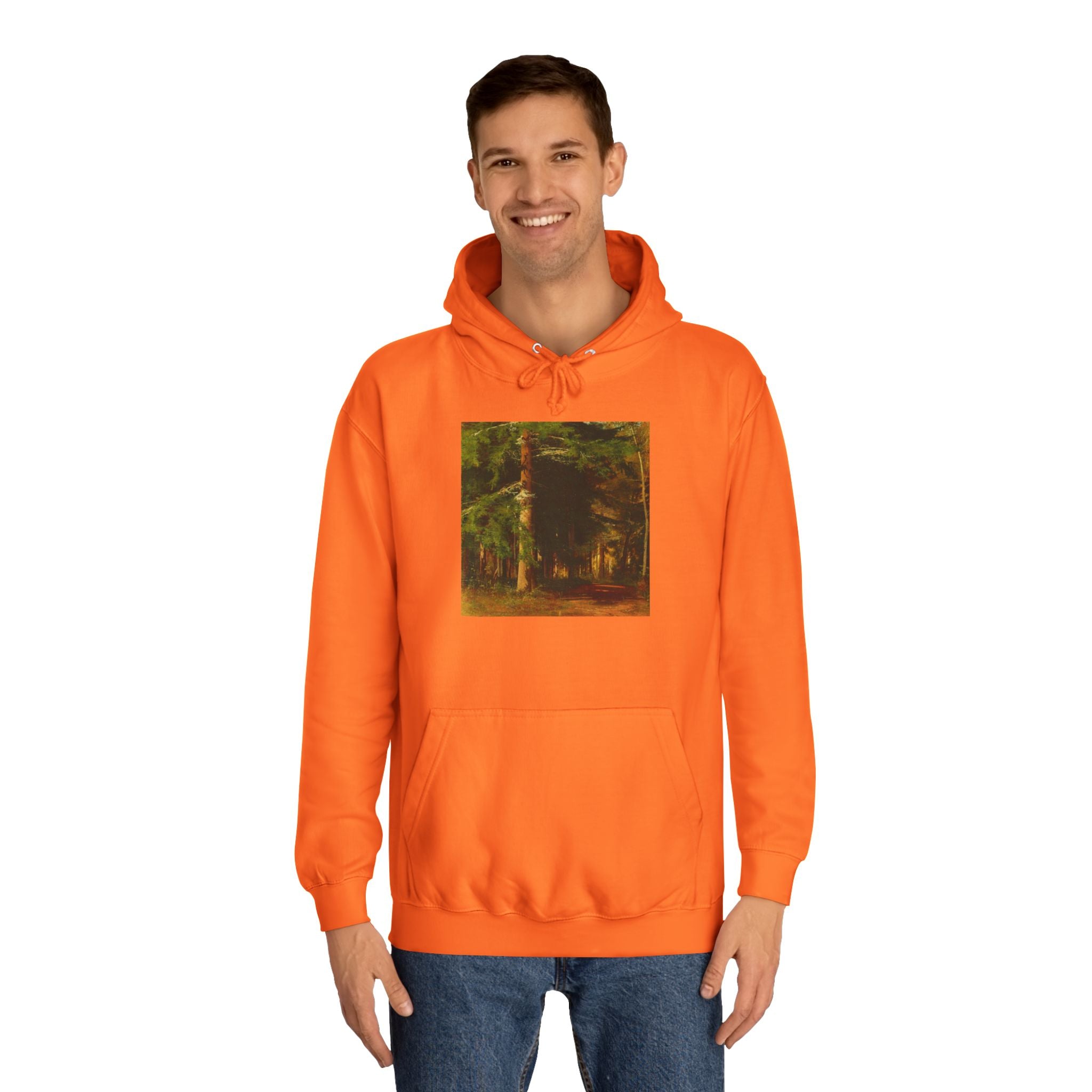Forest Painting Hoodie | Vintage Woodland Trees Sweatshirt