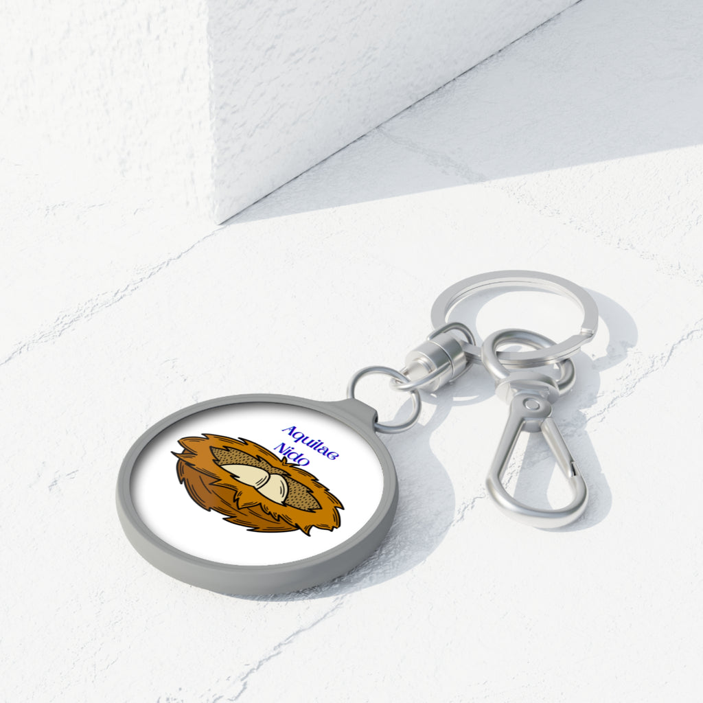 Keyring Tag With Eagle Nest