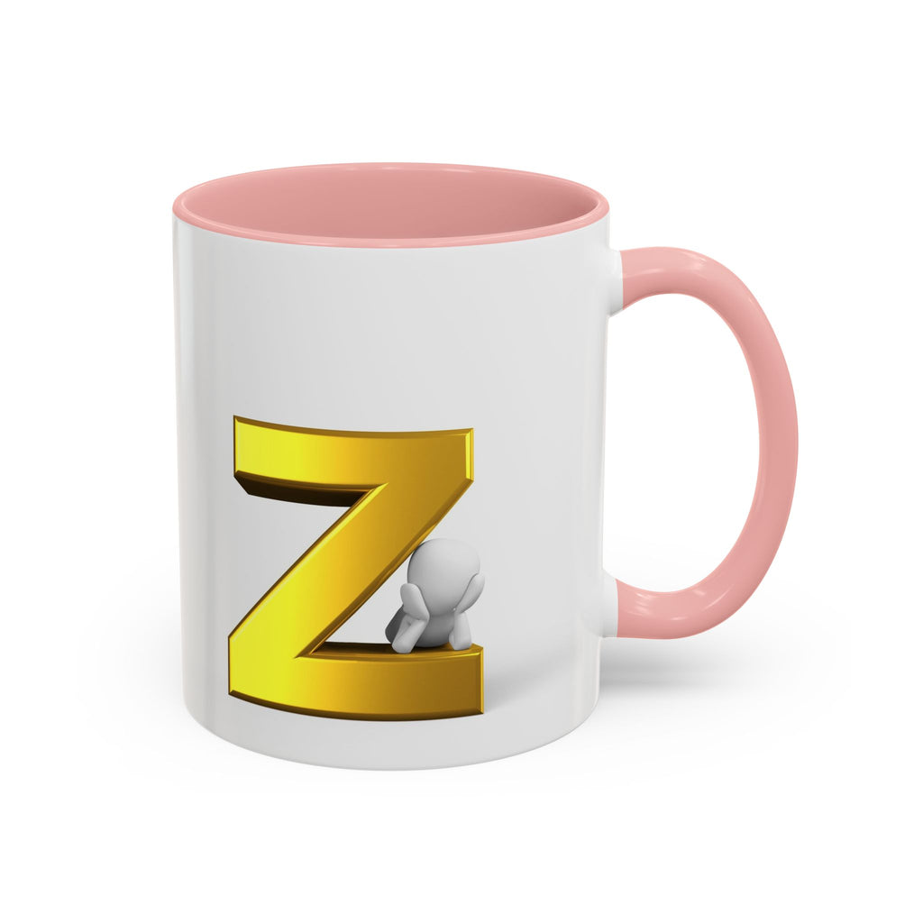 Gold Letter Z Initial Mug | Accent Coffee Mug 11oz or 15oz