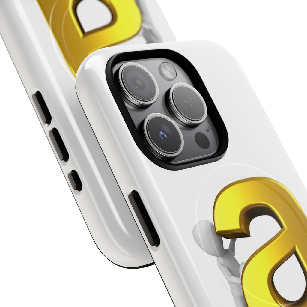 3D Gold Letter A Phone Case | Tough Magnetic Case