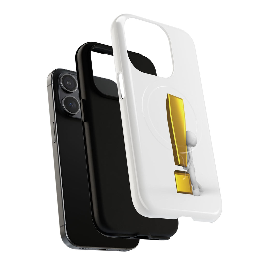 Gold Exclamation Mark Phone Case | Tough Magnetic Case