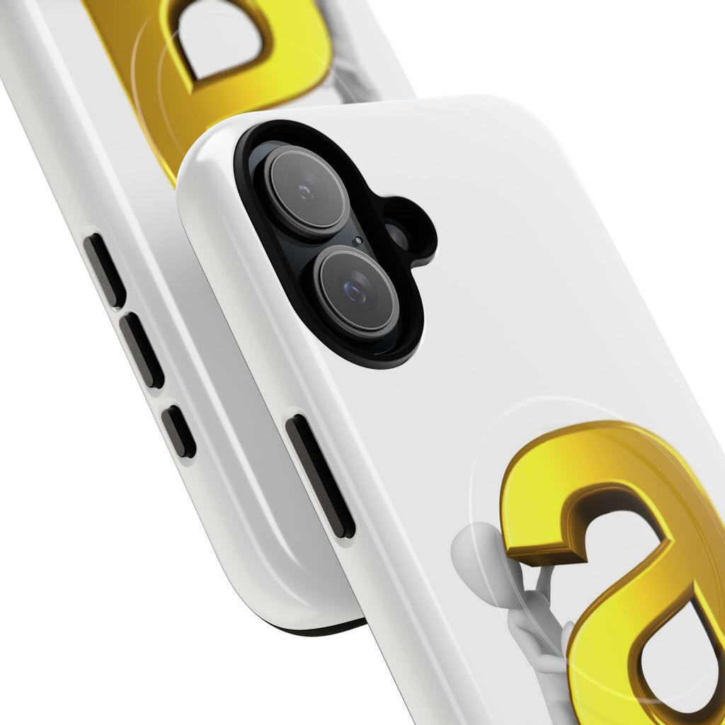 3D Gold Letter A Phone Case | Tough Magnetic Case