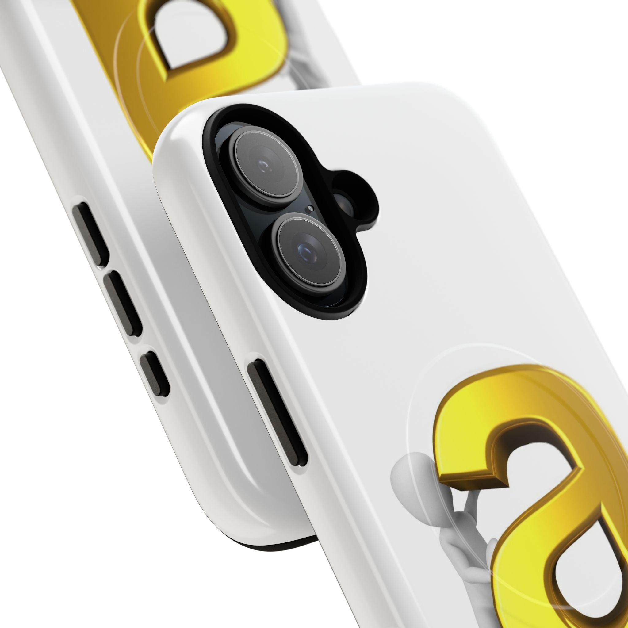 3D Gold Letter A Phone Case | Tough Magnetic Case