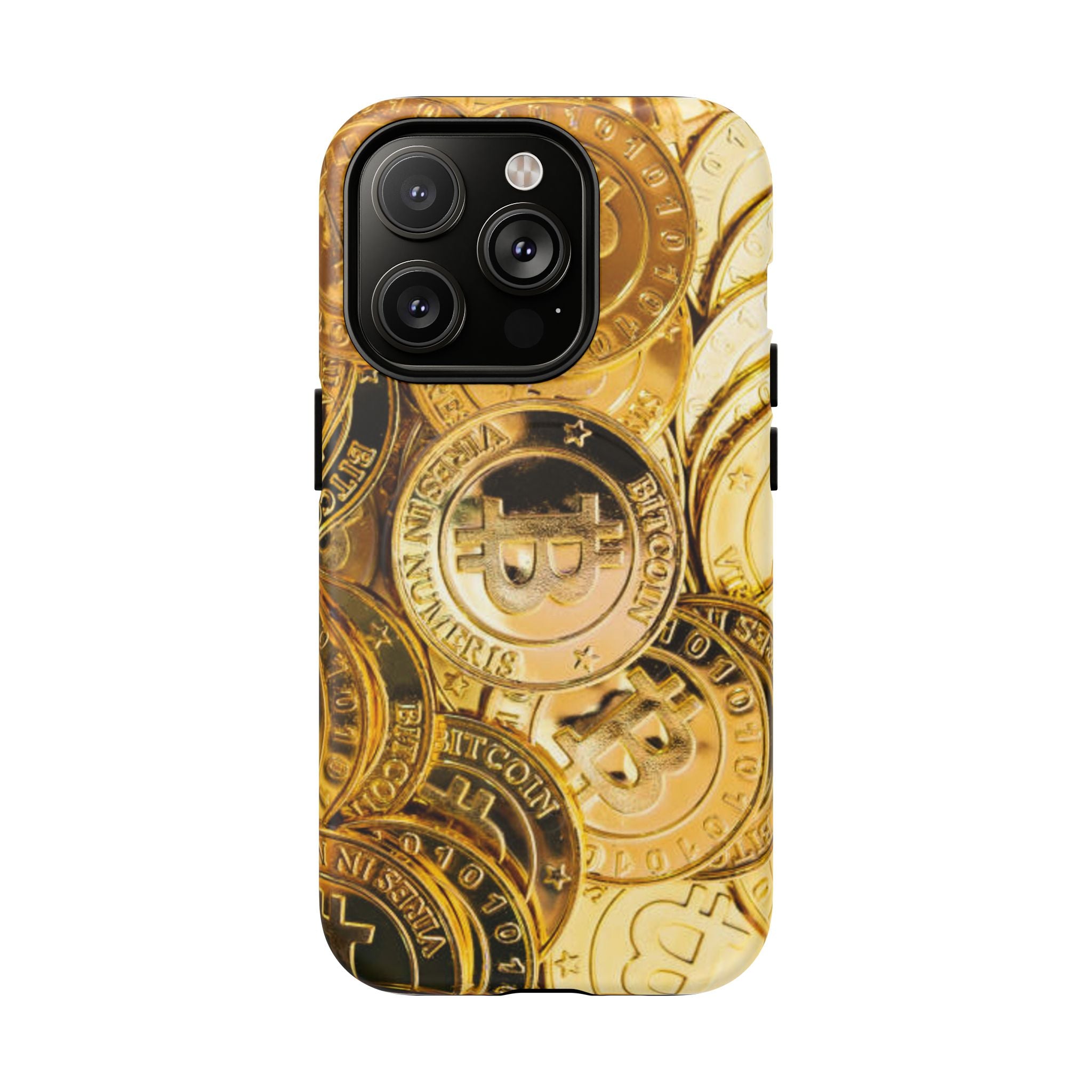 Coque de Téléphone Bitcoin Or | Coque Magnétique Robuste