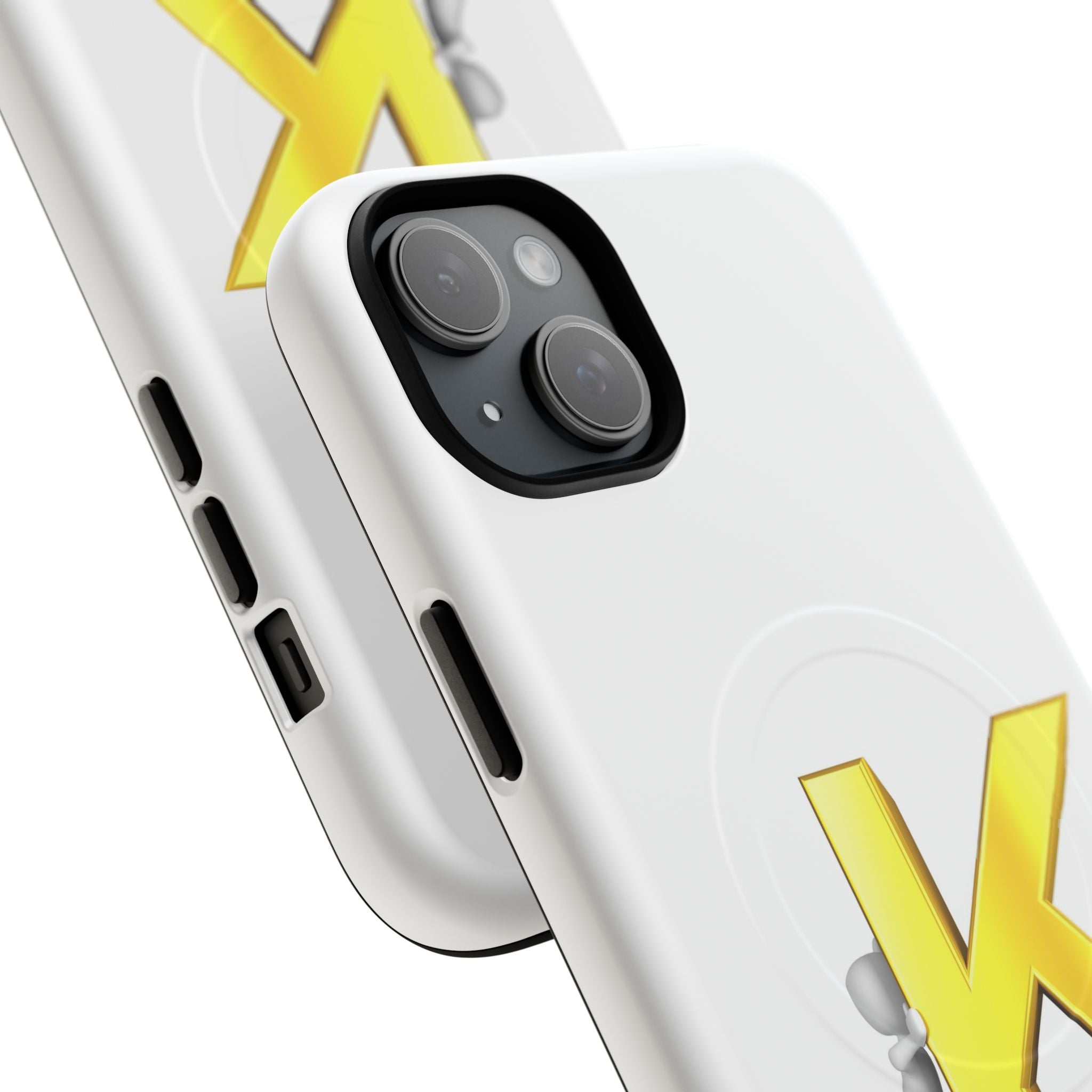 Yellow K Letter Phone Case | Tough Magnetic Case, Monogram Initial K