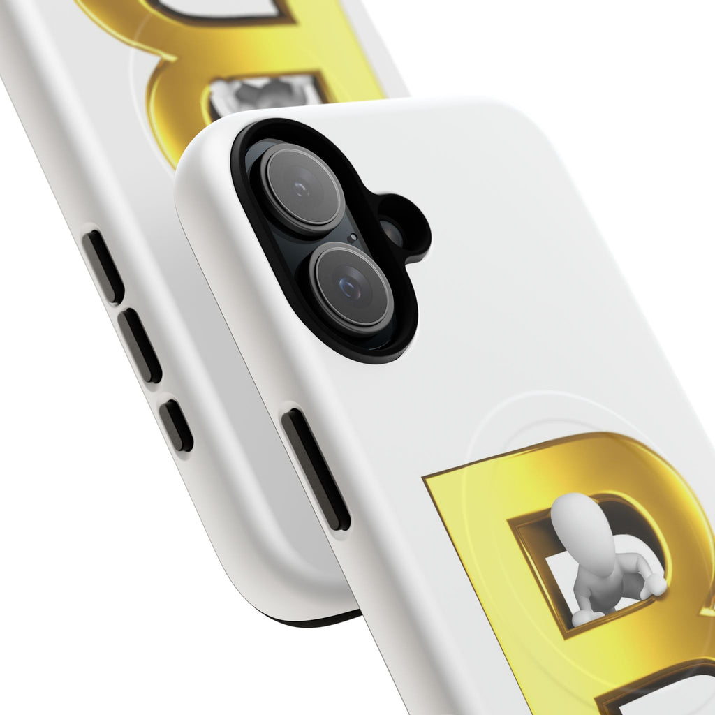 Gold 3D Letter B phone case | Tough Magnetic Case