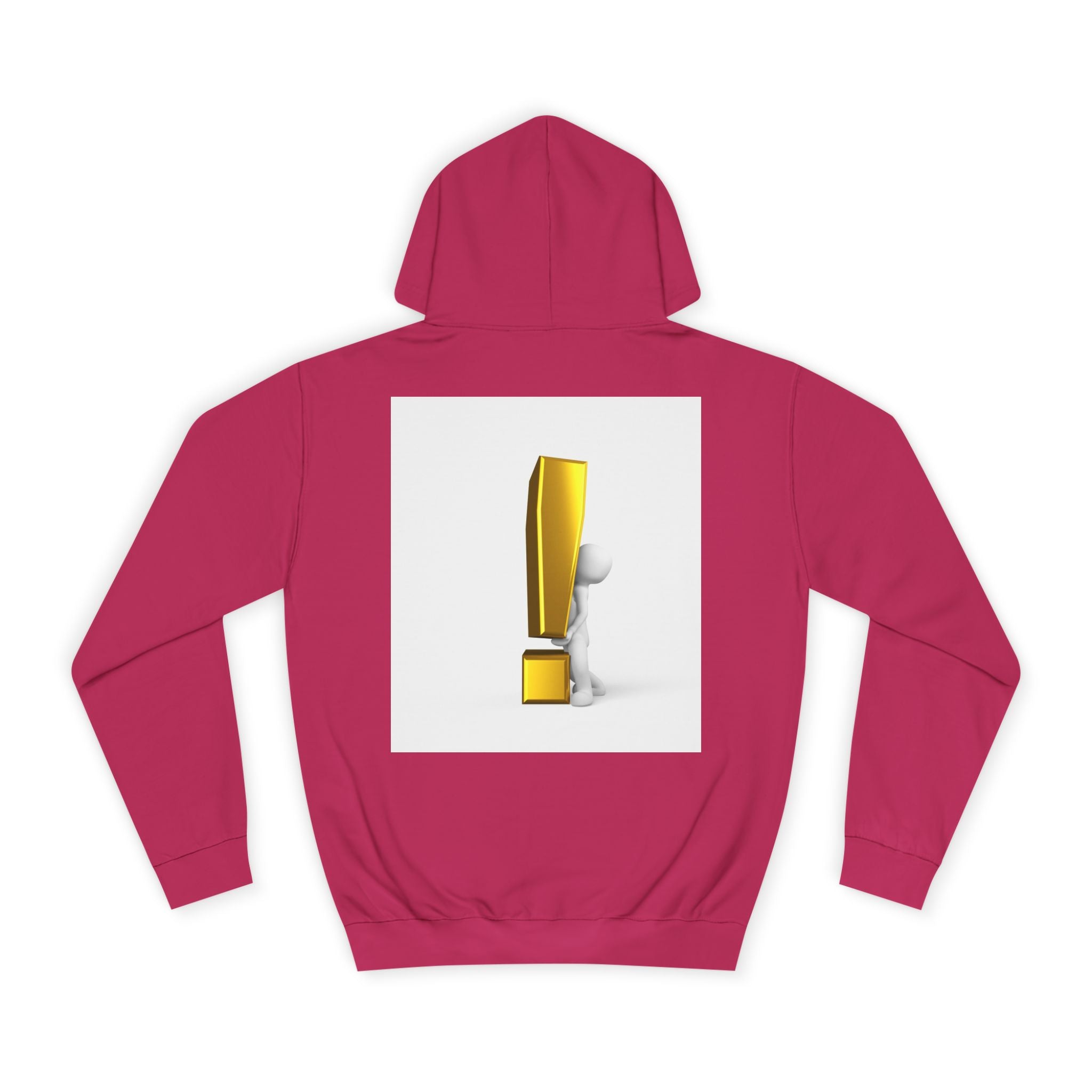 Gold Exclamation Mark Hoodie | Minimal Symbol Sweatshirt
