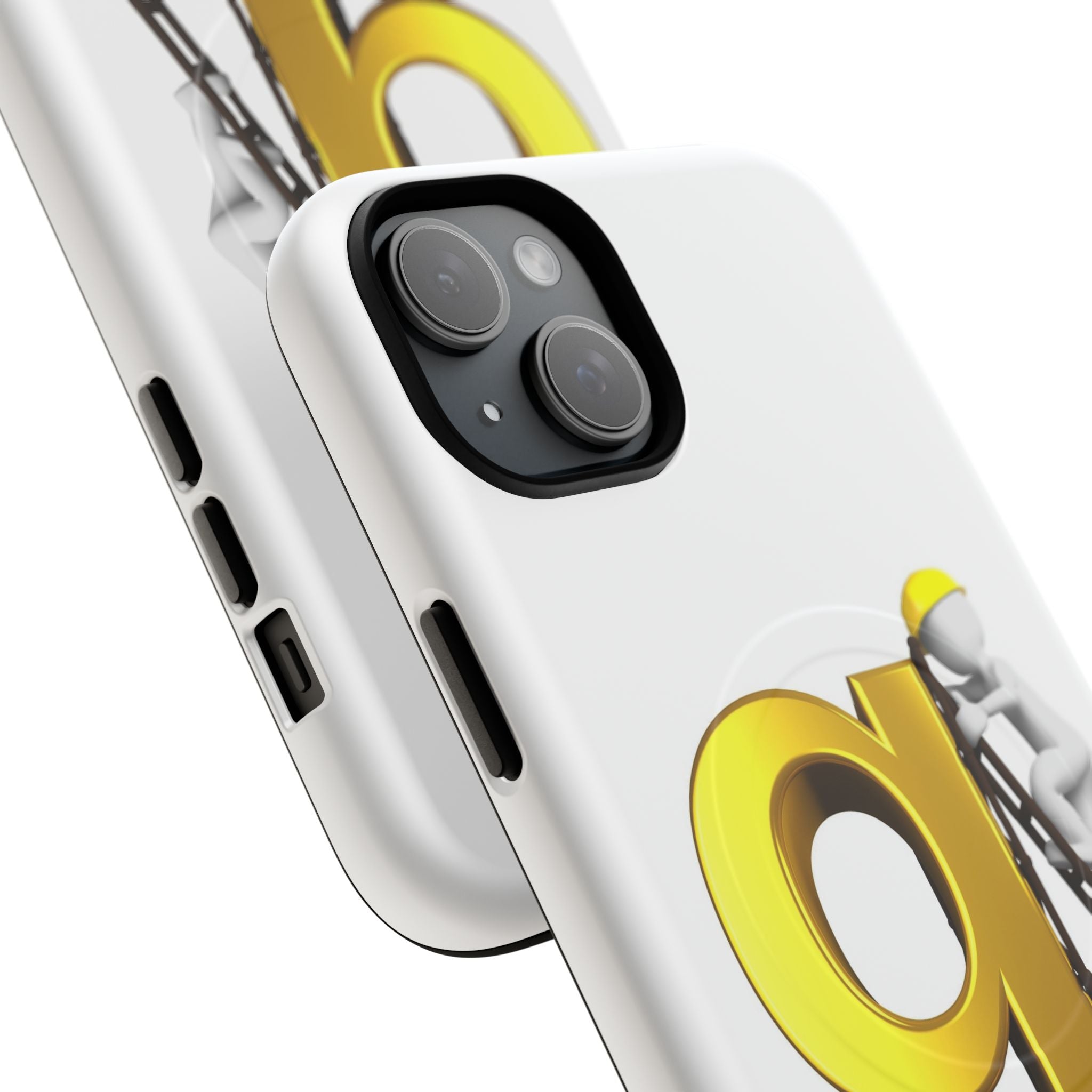 Golden Letter G Construction phone case | Magnetic Tough Case