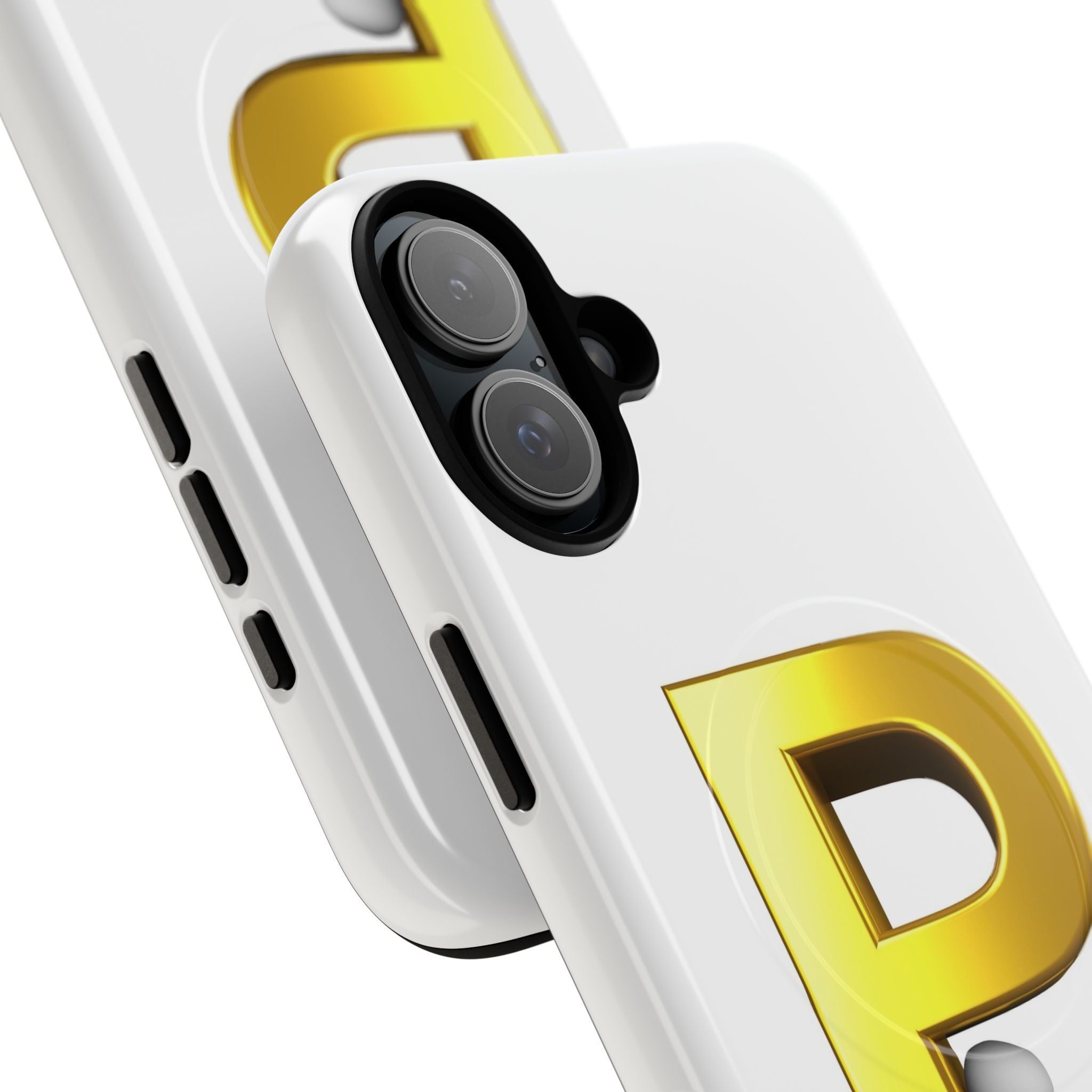 Gold Letter P Monogram Phone Case | Tough Magnetic Case
