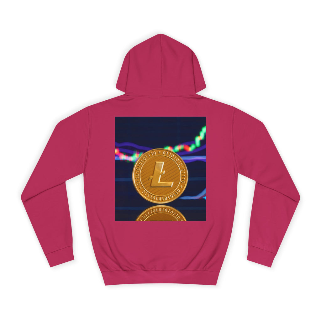 Litecoin Coin Graphic Hoodie | Crypto Chart Design, Digital Currency Apparel