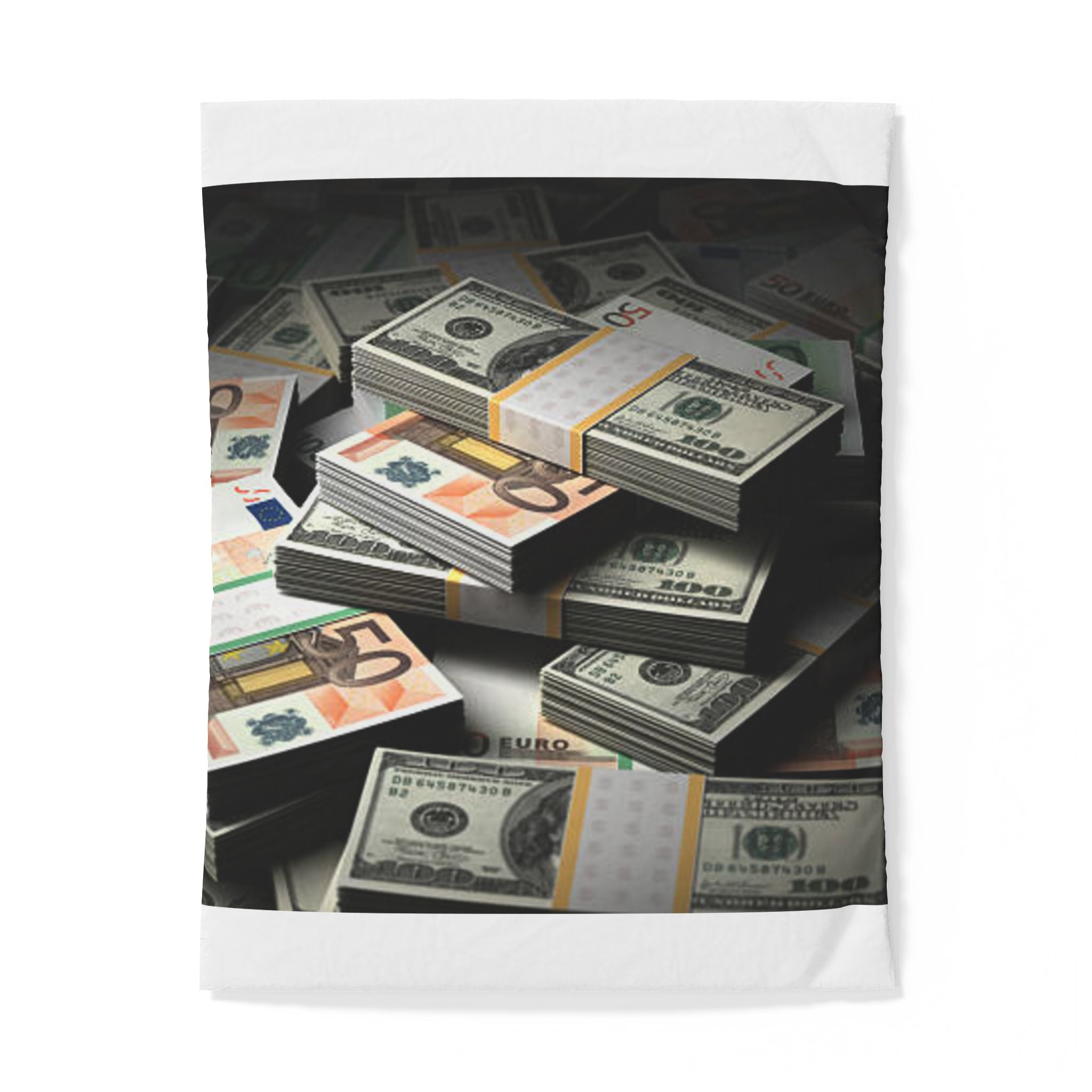 Stacks of Cash Duvet Cover | Money Print Bedding
