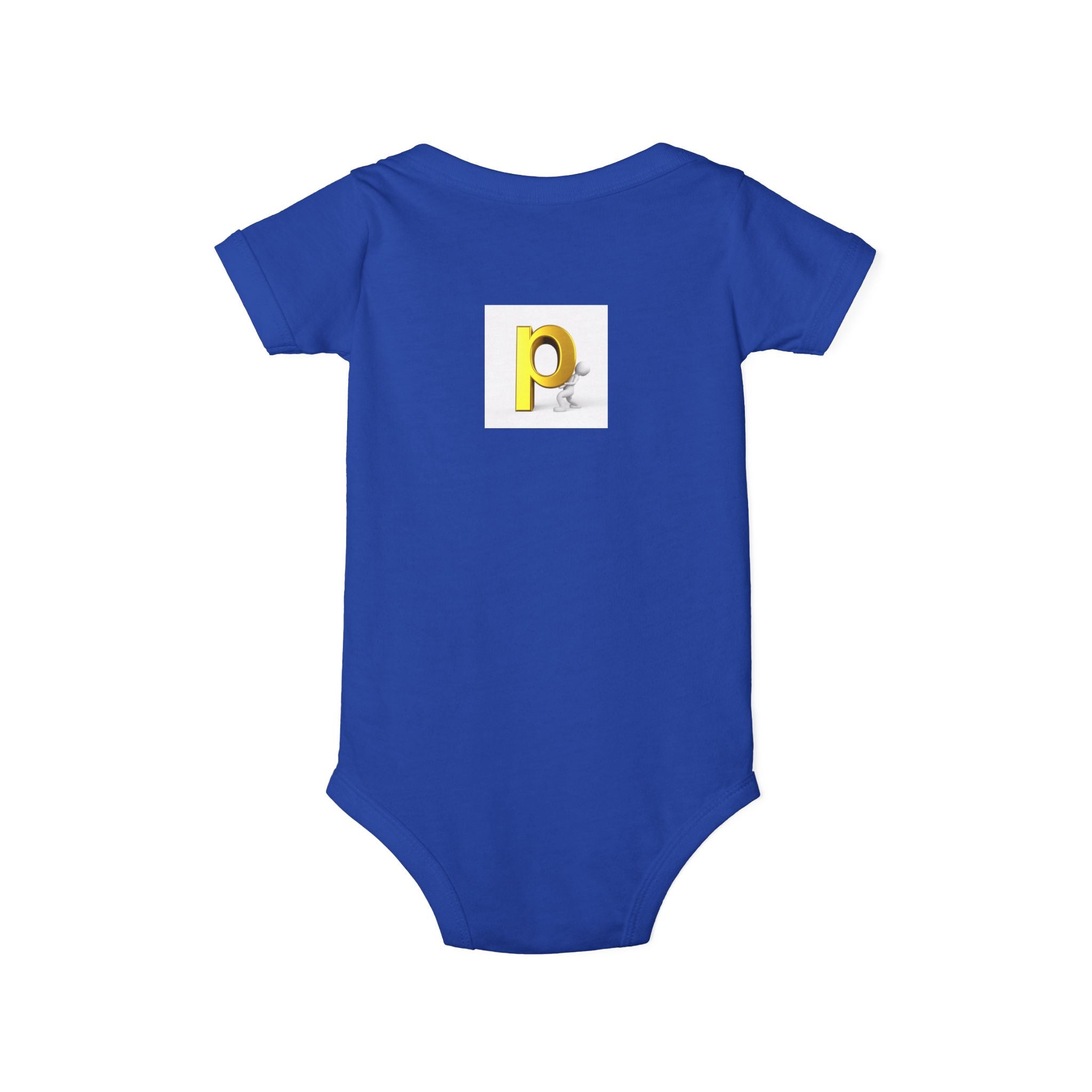 Yellow Letter P  Baby Bodysuit | Infant One Piece