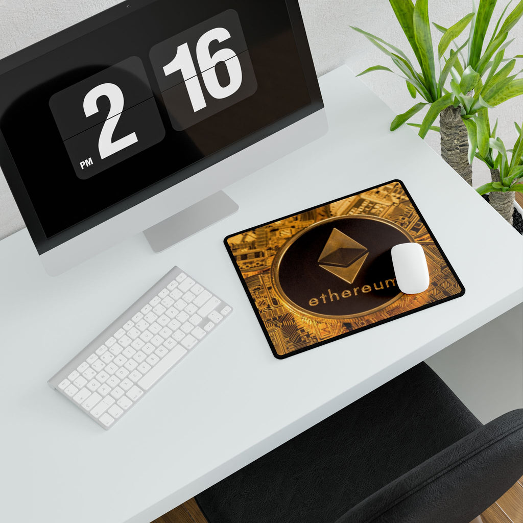 Ethereum Crypto Coin Desk Mat | Gaming Mouse Pad Desk Mats