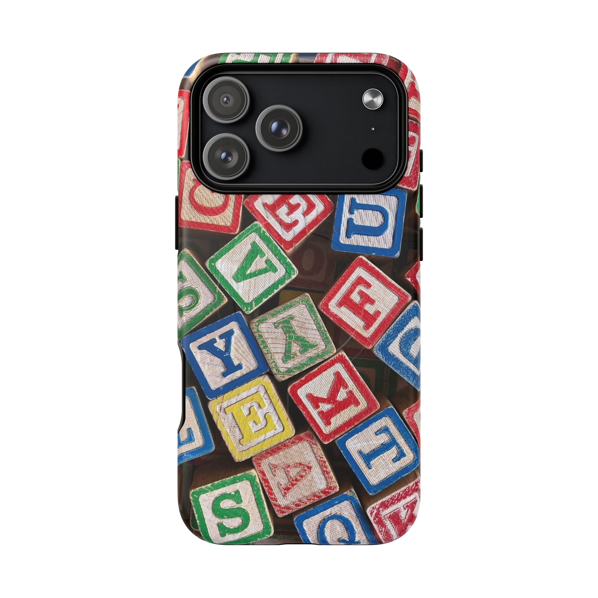 Vintage Alphabet Blocks Phone Case | Tough Magnetic Case