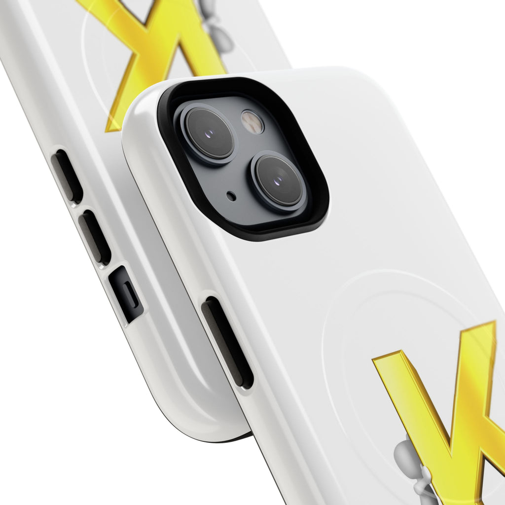 Yellow K Letter Phone Case | Tough Magnetic Case, Monogram Initial K