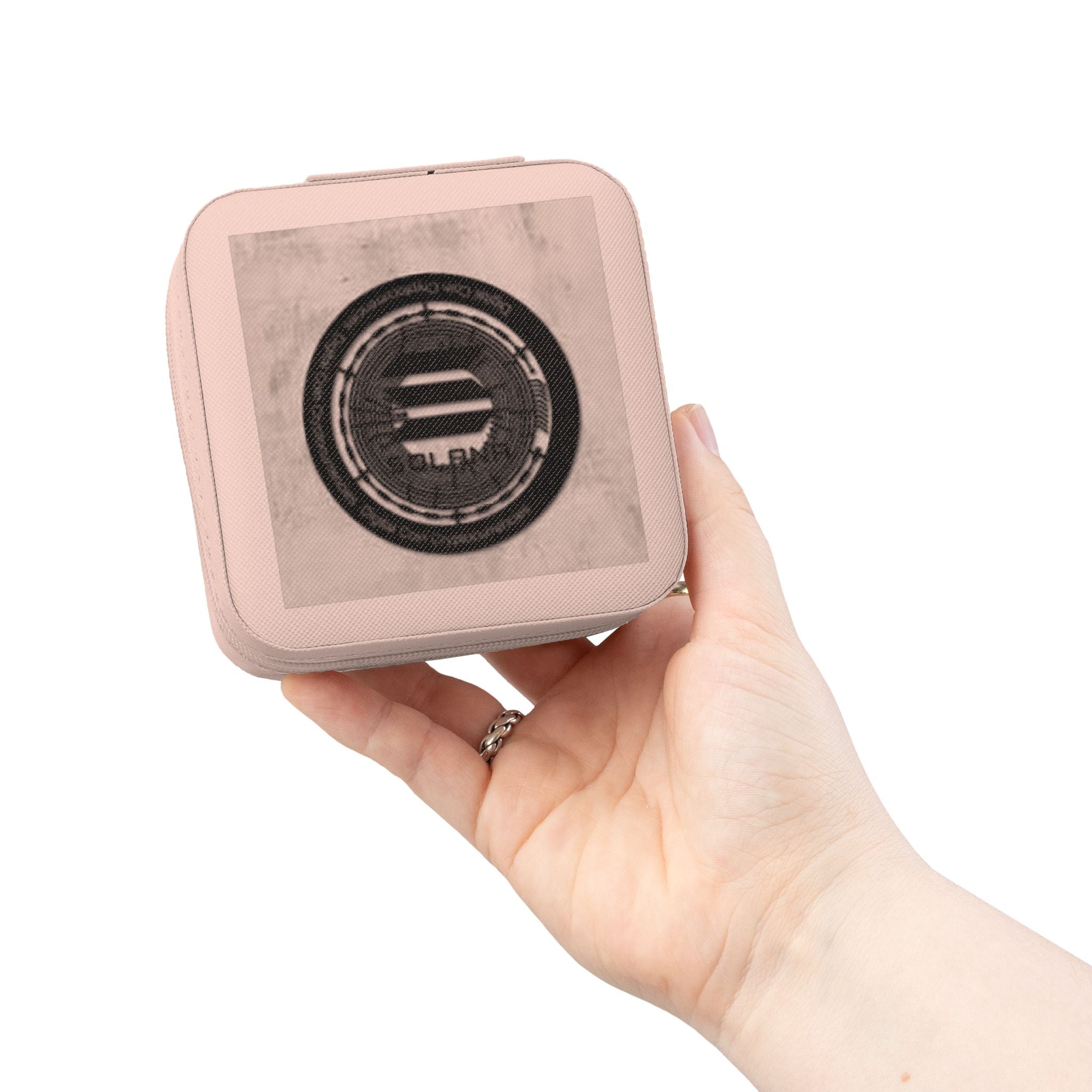 Solana Crypto currency Jewelry Travel Case | Compact Velvet Organizer