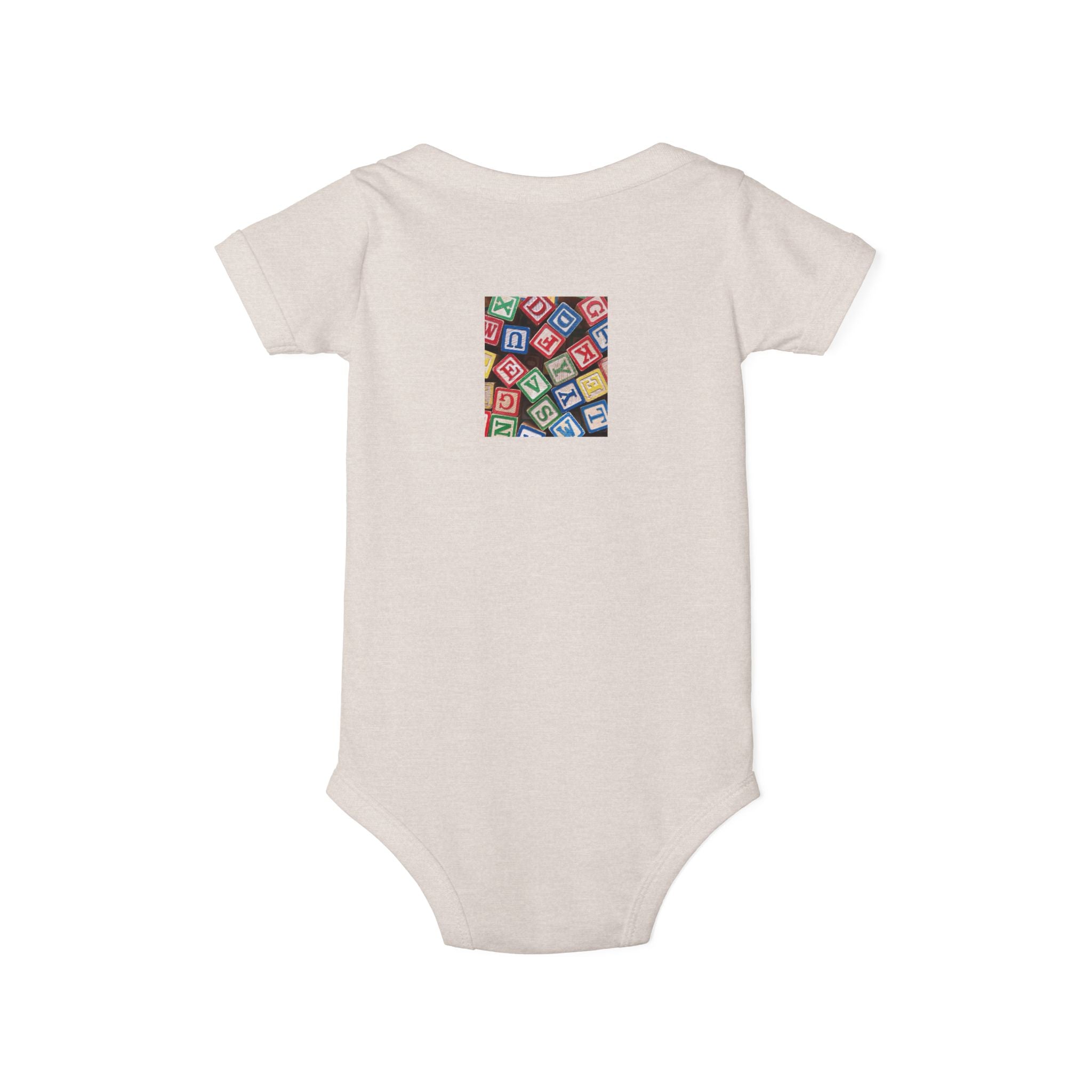 Colorful Alphabet Blocks Infant One Piece | Baby Bodysuit