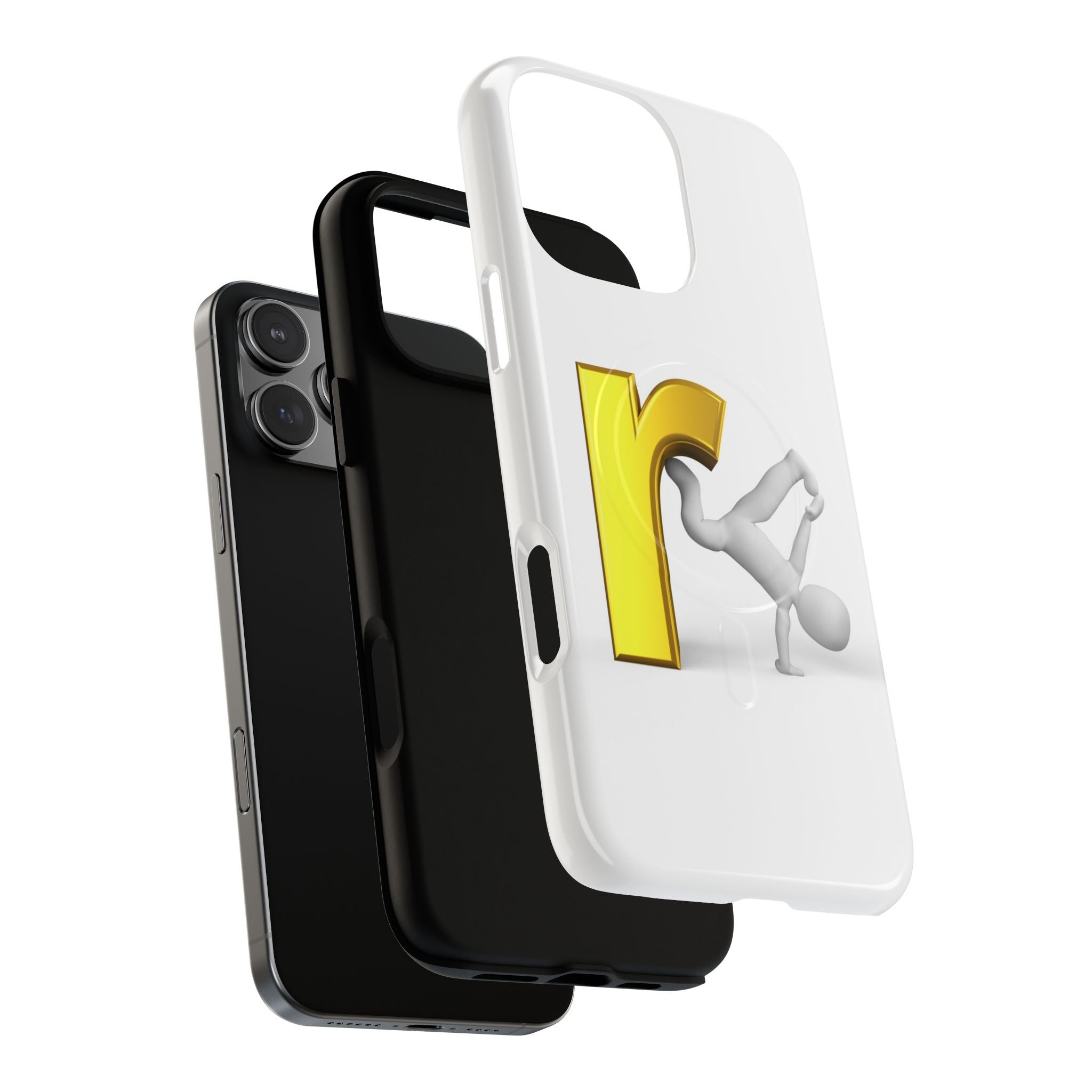 Yellow Letter R Breakdance Phone Case | Tough Magnetic Case