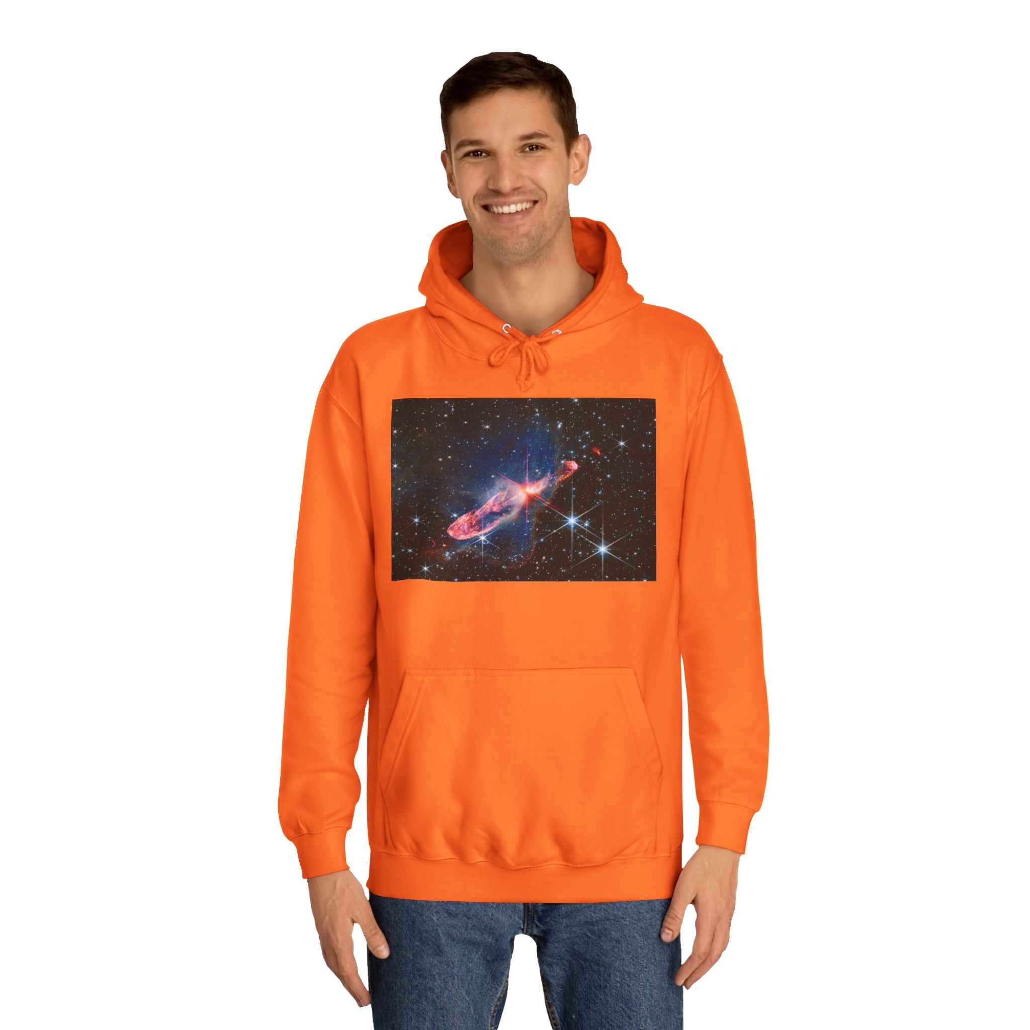Nebula Space Photo Hoodie | Cosmic Galaxy Stars Astronautic Design