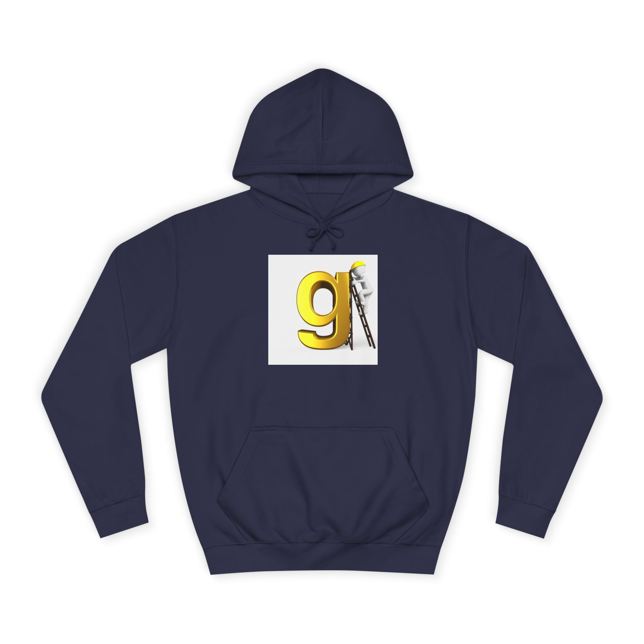 Gold Letter G with Painter Character Hoodie | Initial Monogram