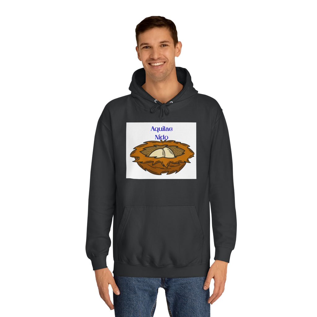 Aquilae Nido Nest Illustration Hoodie | College Crest Style