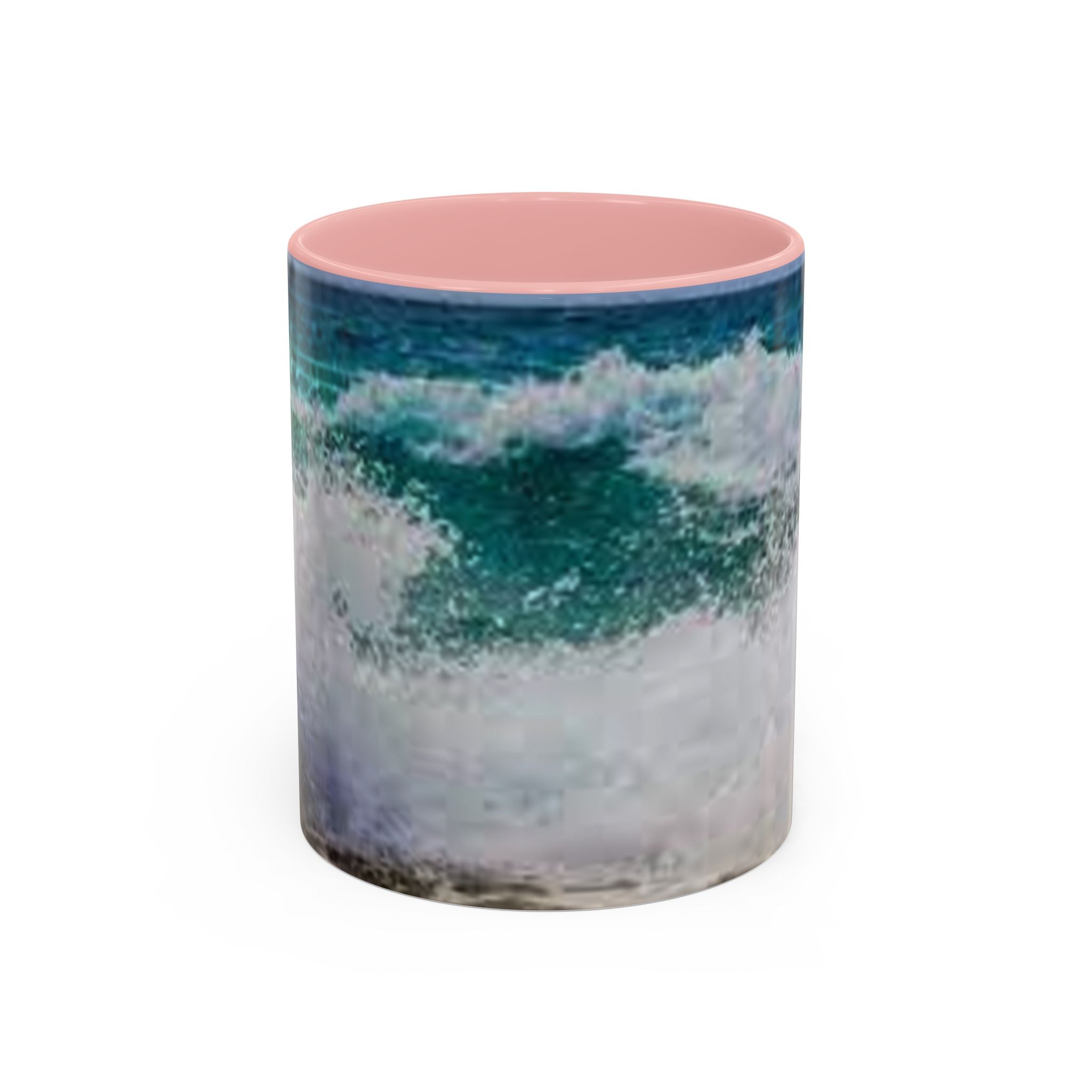 Ocean Wave Accent Coffee Mug | Beach Wave Photo Mug