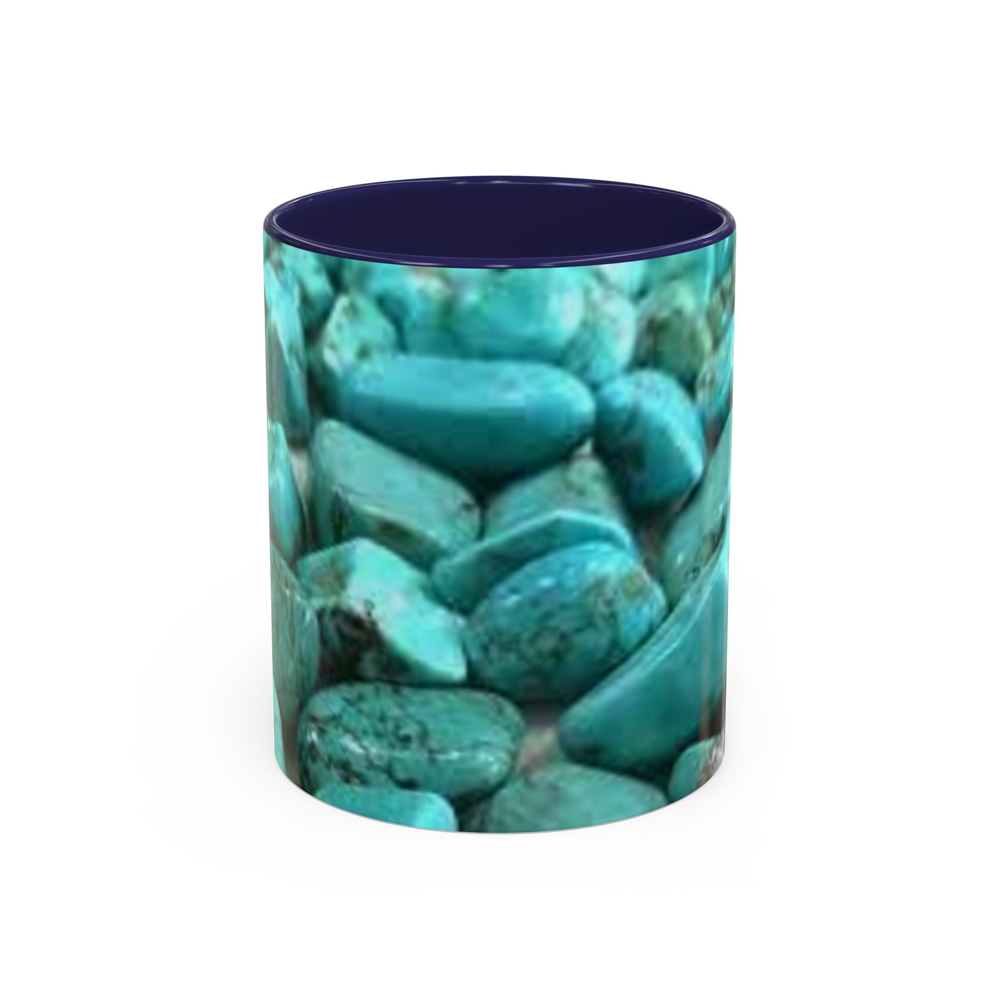 Turquoise Gemstones Accent Coffee Mug | 11oz 15oz