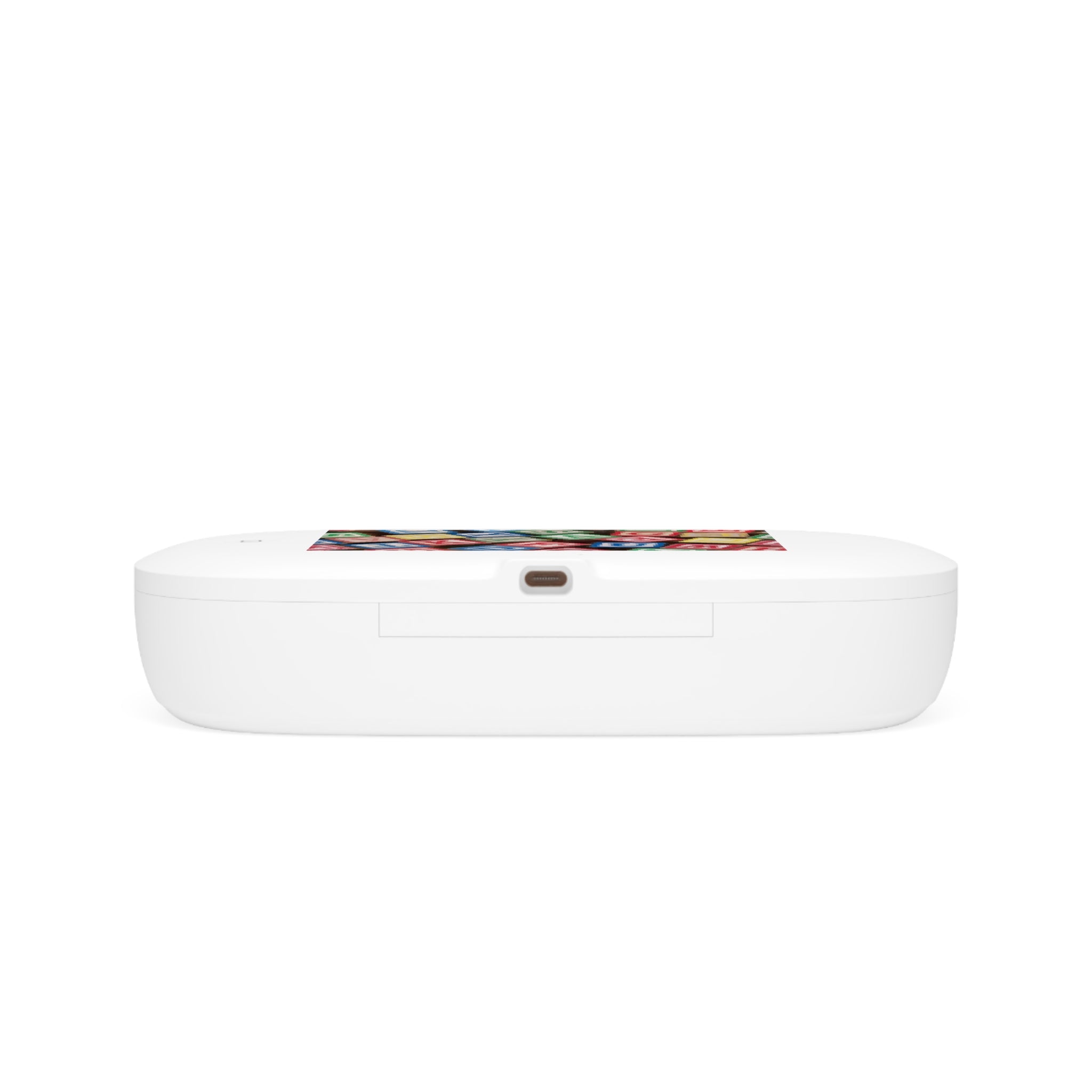 Alphabet Blocks Pattern UV Phone Sanitizer and Wireless Charging Pad | Baby ABC Design