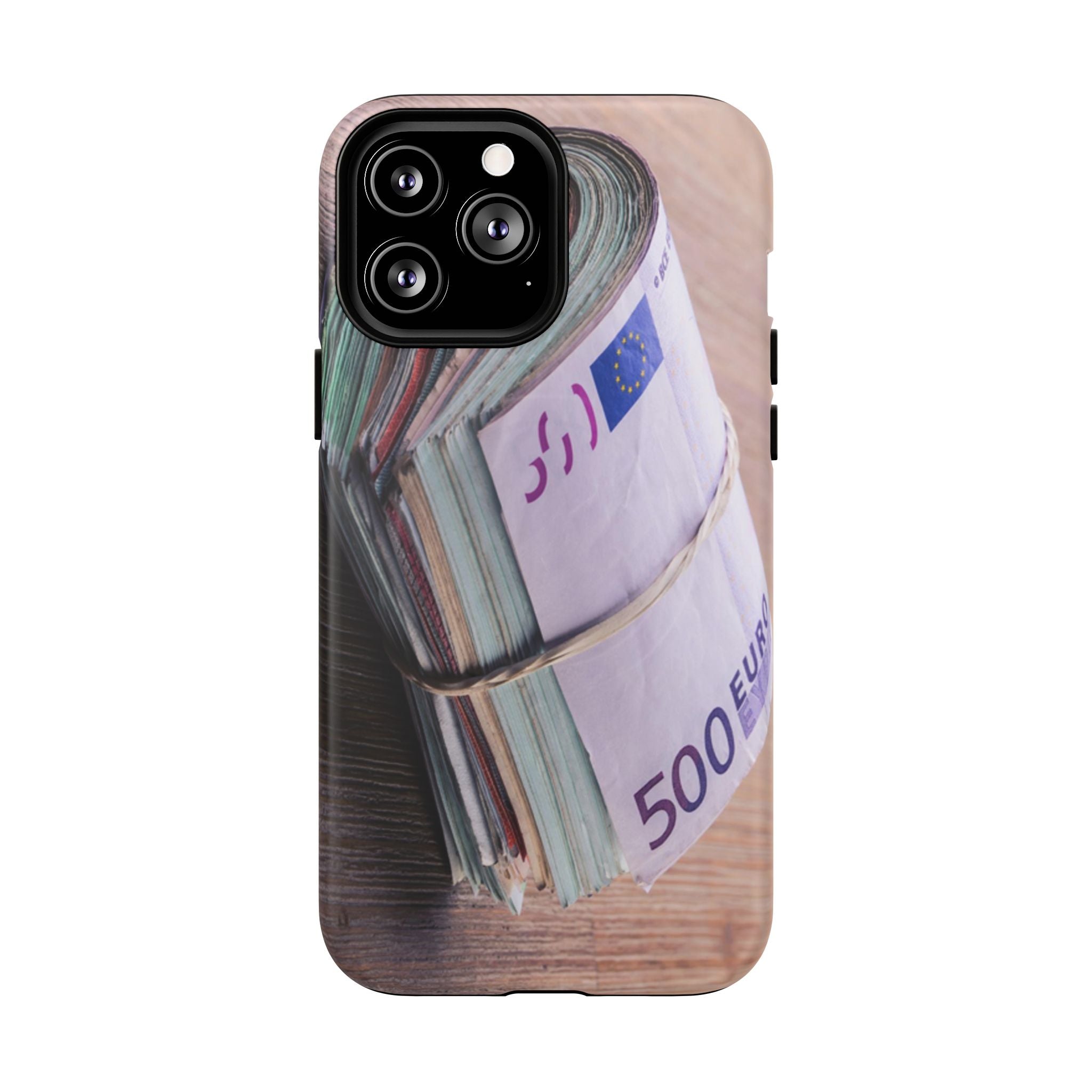 Coque de téléphone liasses de billets en euros | Coque iPhone rouleau de billets, Imprimé argent