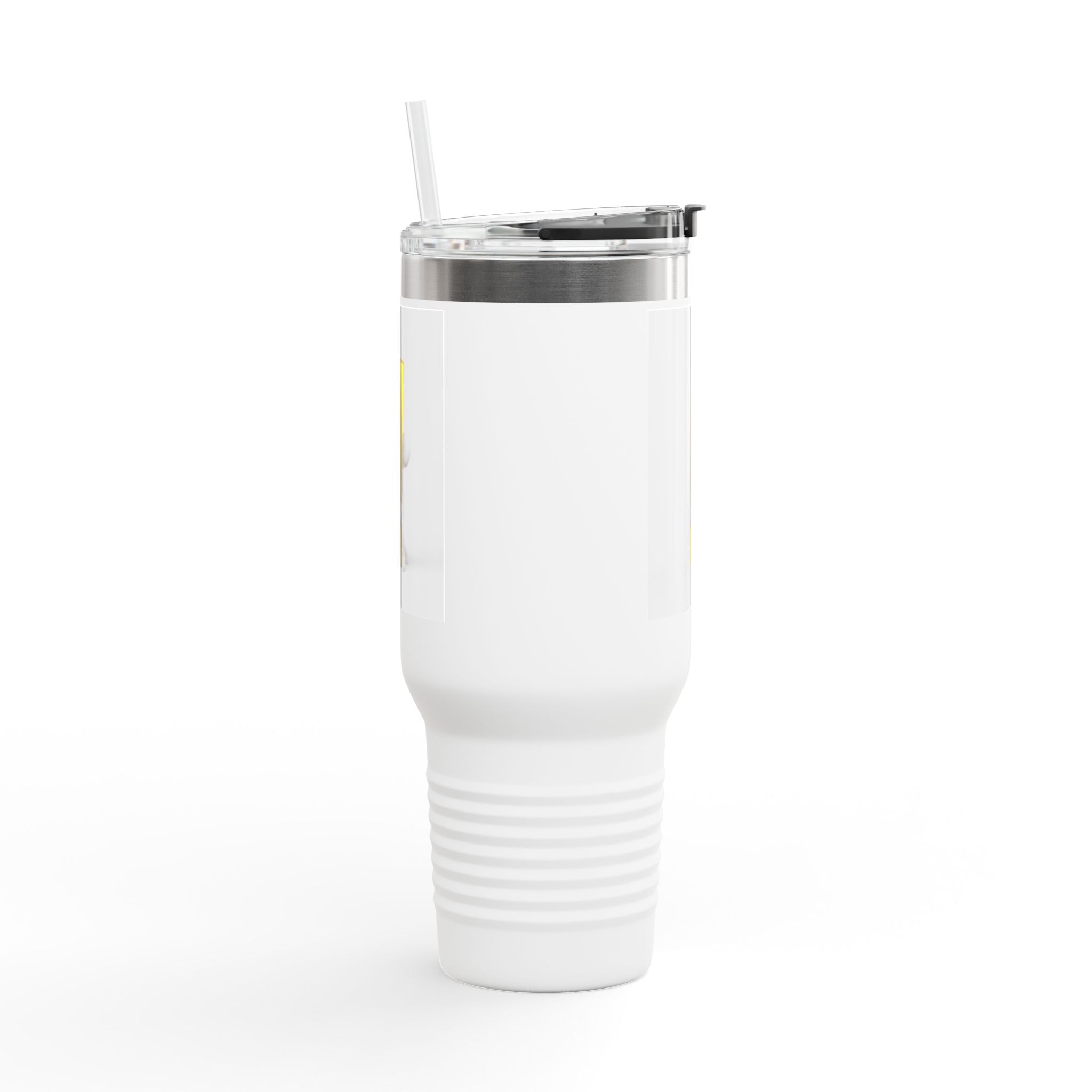 3D Character with Gold Exclamation Mark Travel Mug | 40oz Insulated Tumbler