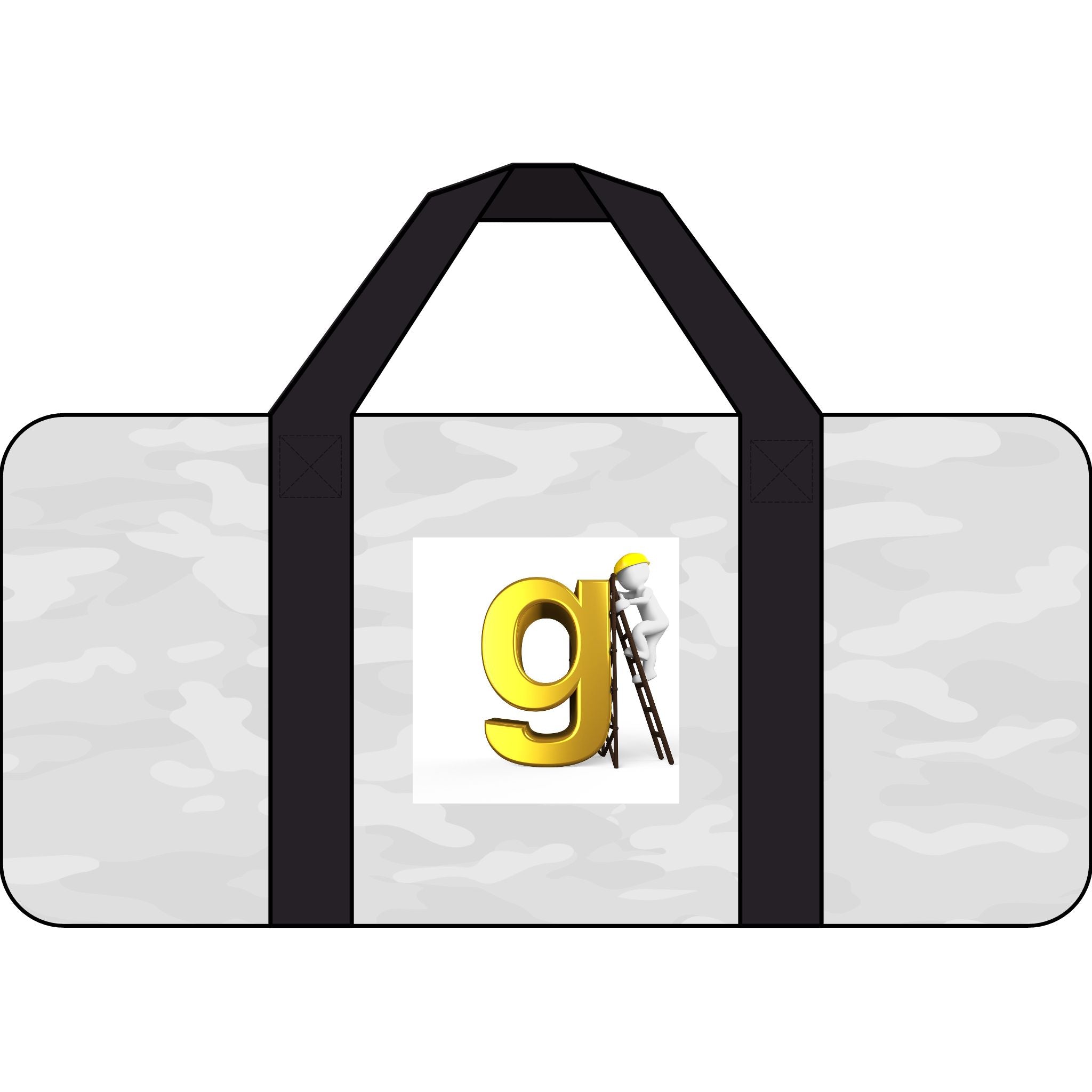 Yellow G Letter Logo Tripper Duffel Bag | Checker Strap, Camouflage Option