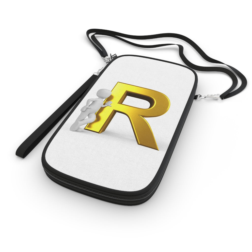 Gold Letter R Monogram Passport Wallet | Initial R Travel Organizer