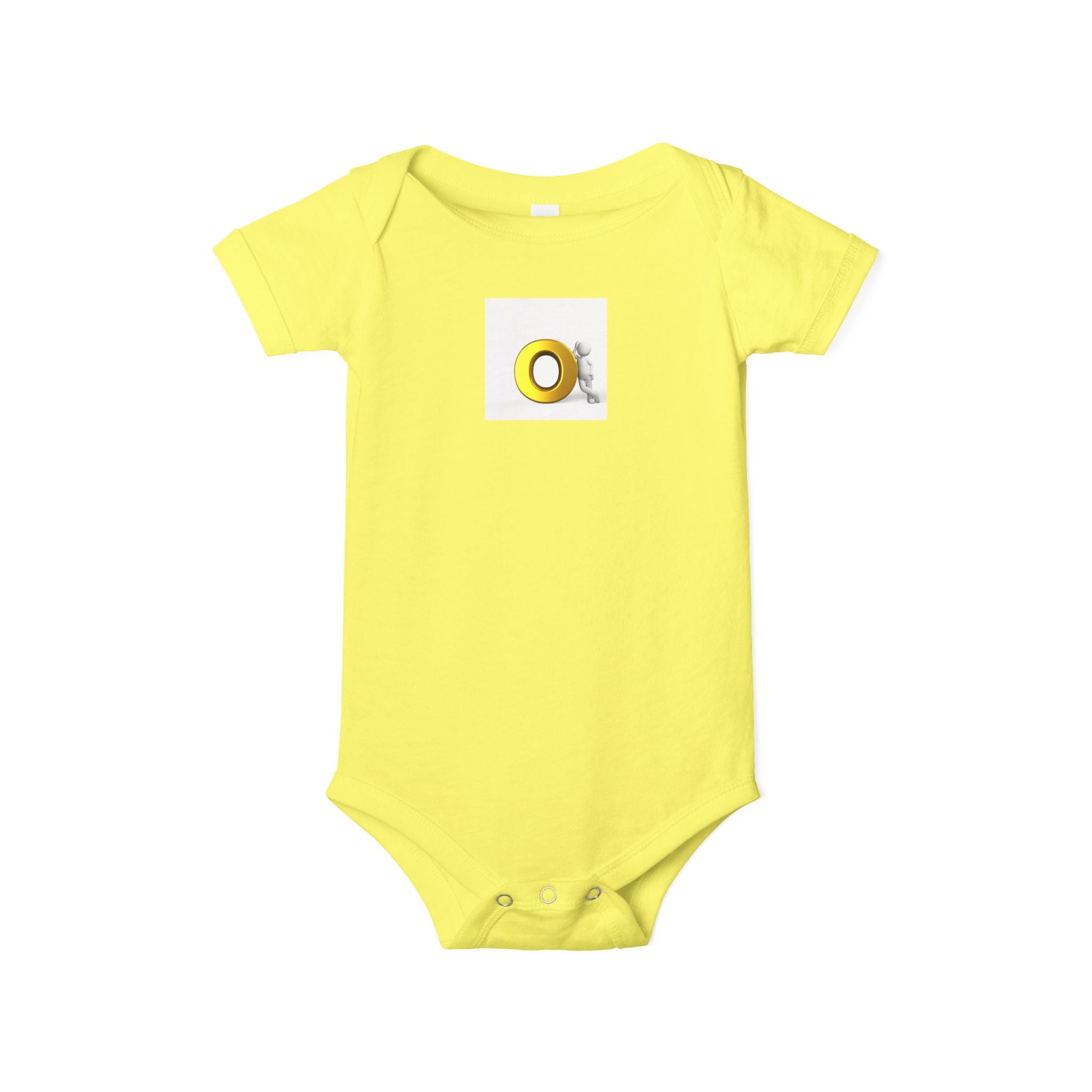 Grenouillère bébé lettre O or | Dors-bien bébé