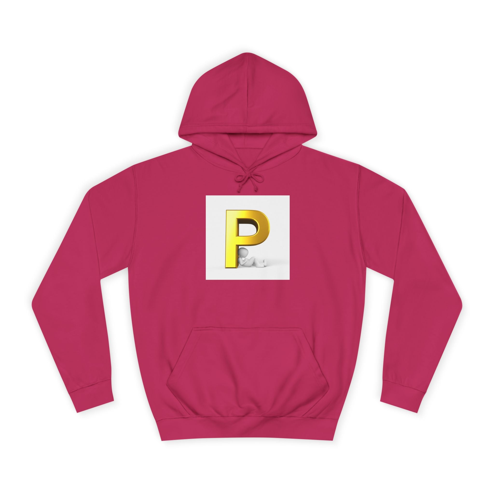 Gold Letter P hoodie | Monogram Initial Pullover